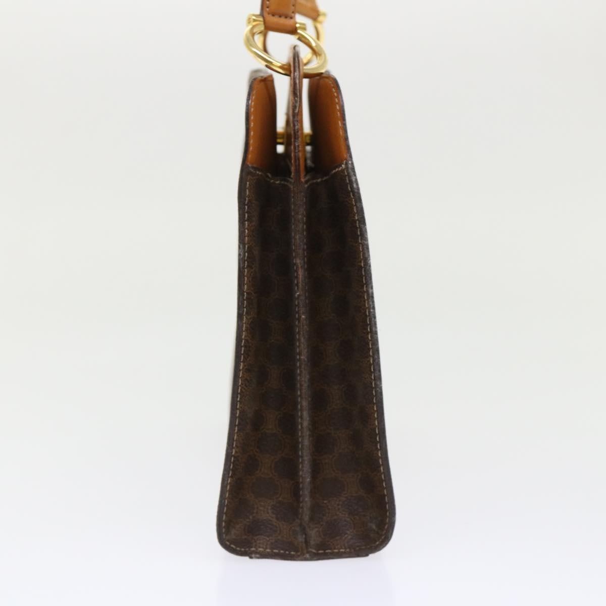 CELINE Macadam Canvas Hand Bag Pvc Leather Brown - 4