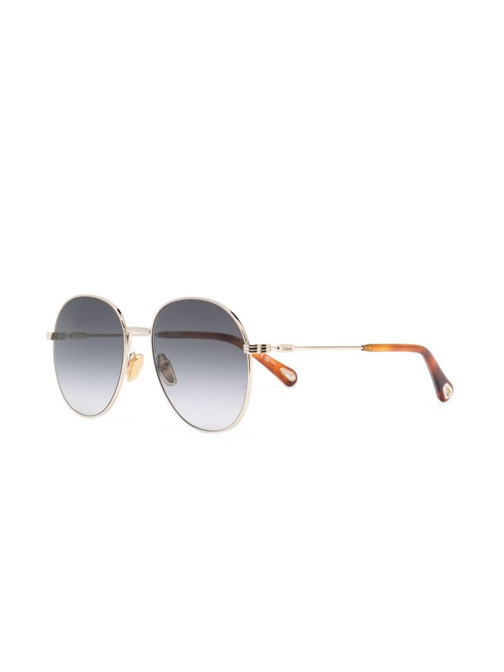 logo-engraved pilot-frame sunglasses - 2