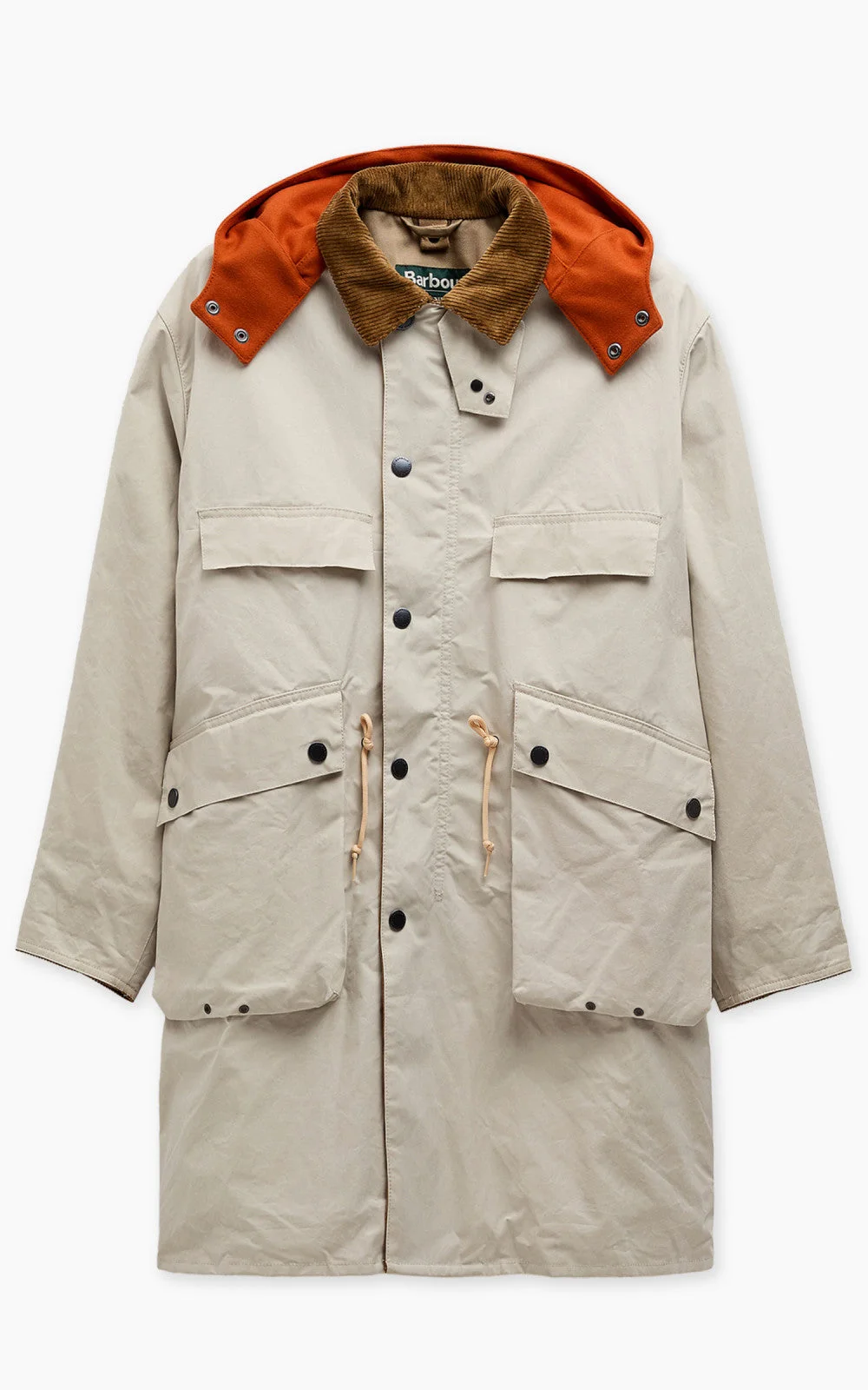 BARBOUR X KAPTAIN SUNSHINE BEDALE FIELD COAT CLAY - 1