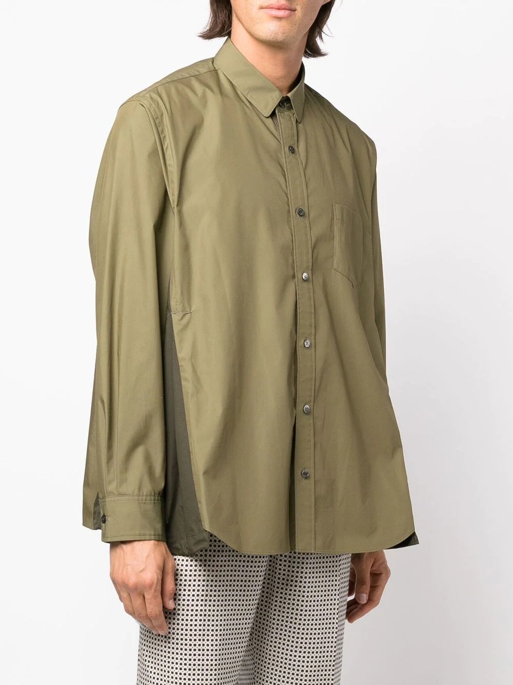 patch-pocket long-sleeve shirt - 3