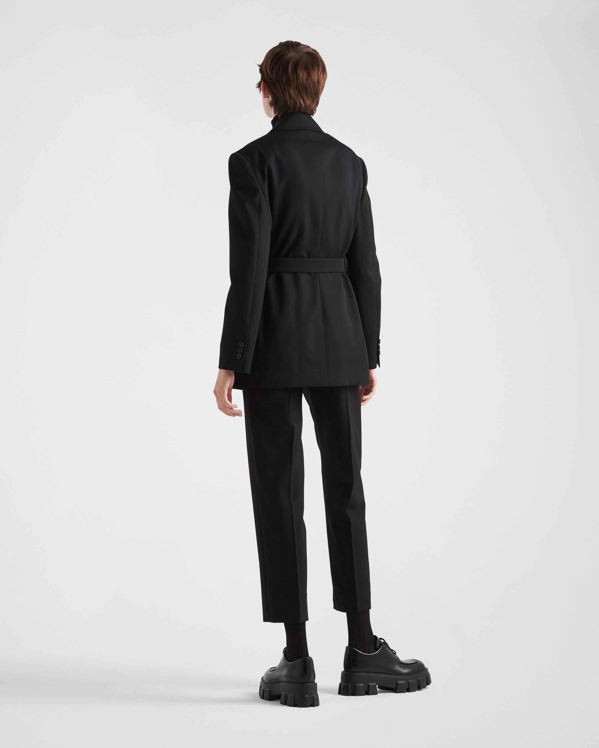 Single-breasted gabardine jacket - 5