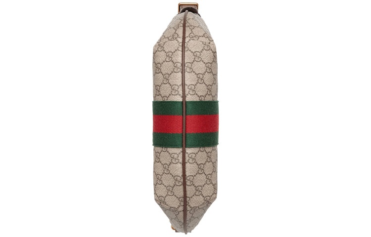 (WMNS) Gucci Ophidia Logo Stripe Webbing Canvas Shoulder Messenger Bag Small / Brown 598125-9IK3T-87 - 8