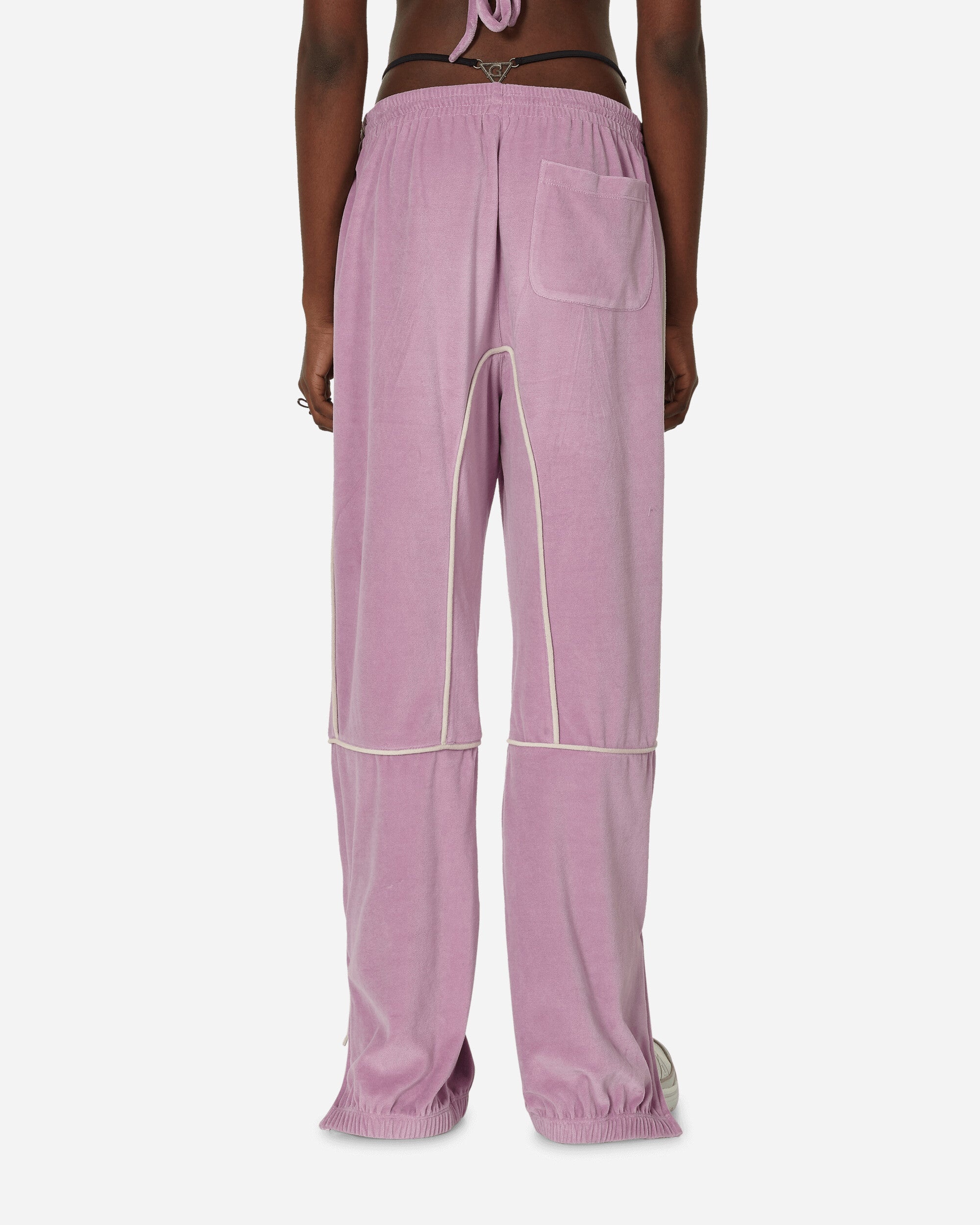Velour Track Pants Lavender - 3