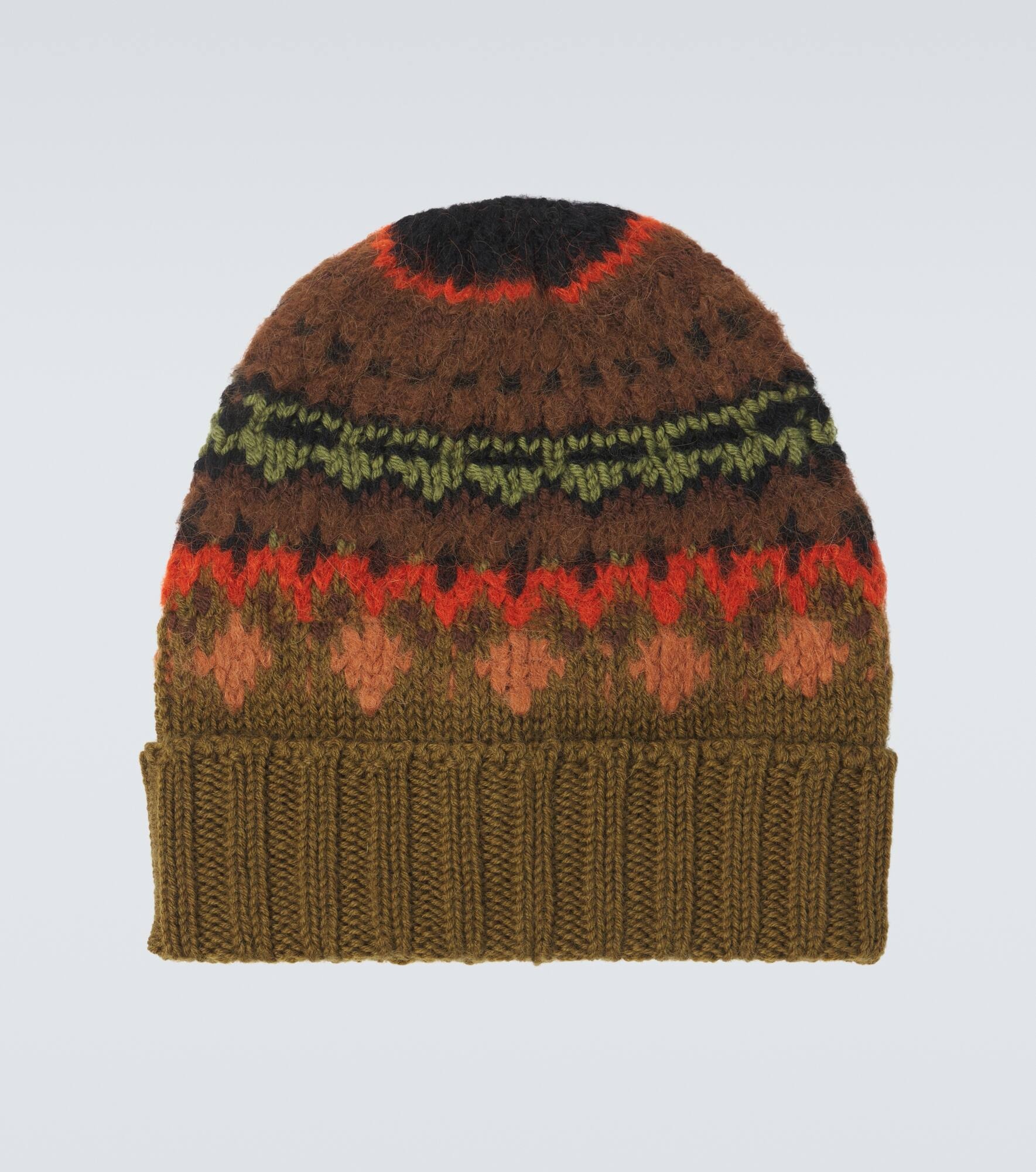 Intarsia wool-blend beanie - 2