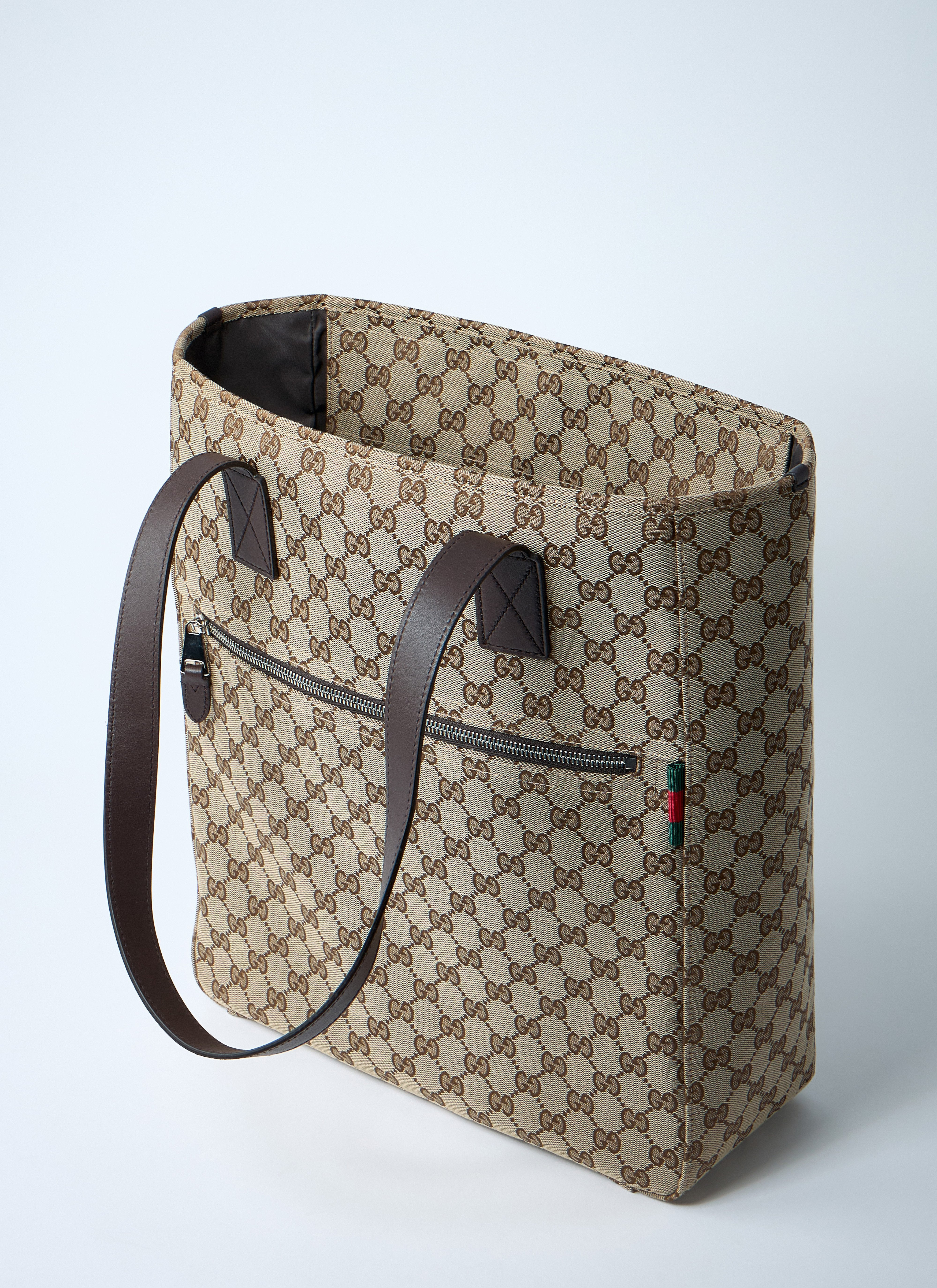 Gucci Men Medium Gg Canvas Tote Bag - 5