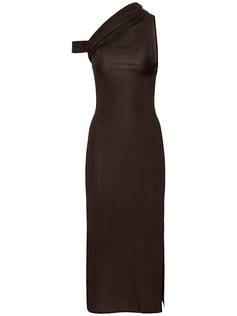 Twist crepe jersey midi dress - 1