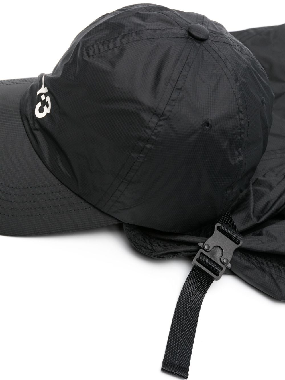 logo-print ripstop cap - 2