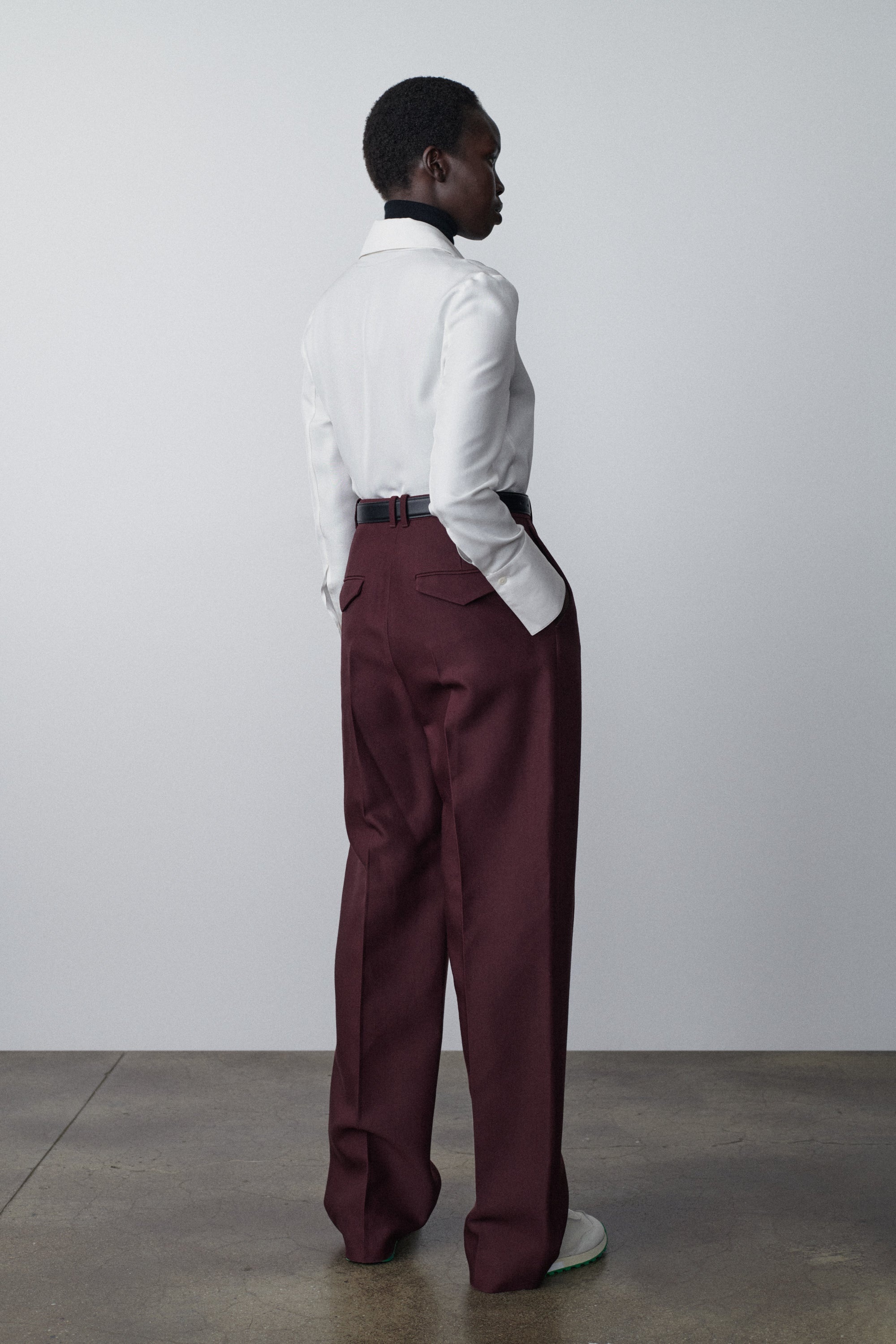 Ackerin Pant in Virgin Wool and Silk - 5