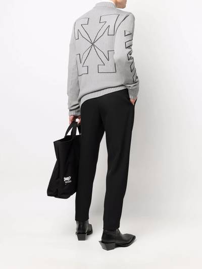 Off-White logo-embroidered jumper outlook