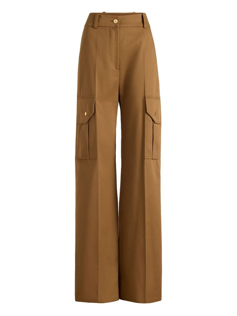 cargo-pocket flared trousers 1