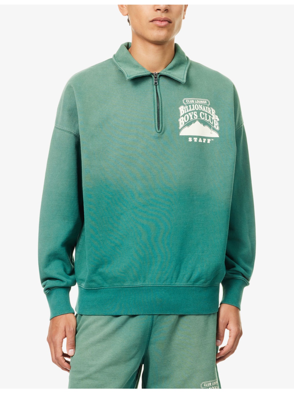 Country Lounge Quarter-Zip Cotton-Jersey Sweatshirt - 3