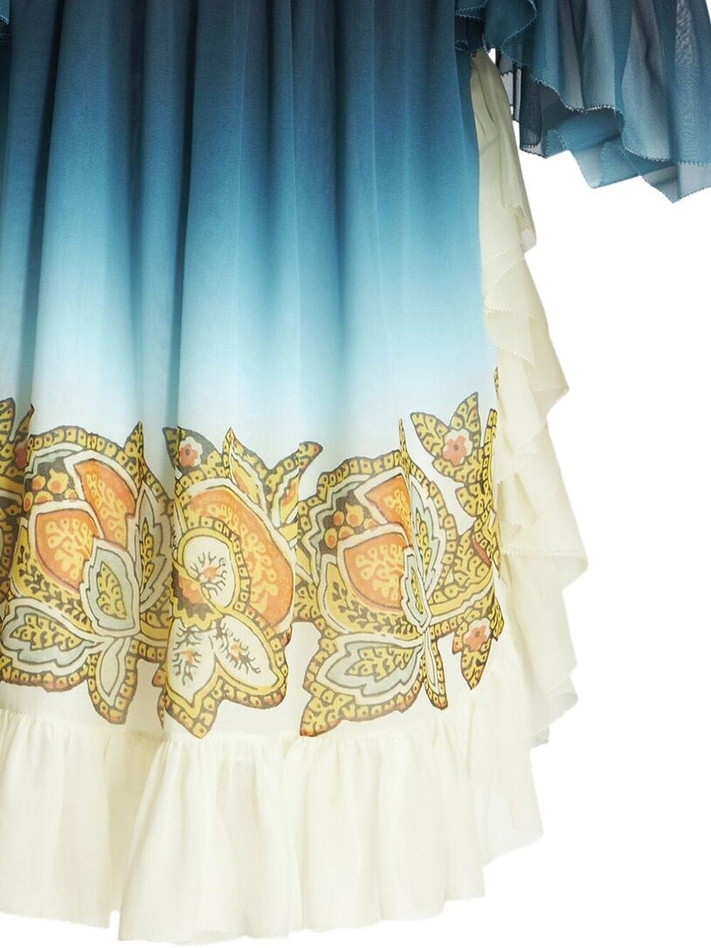 Etro Paisley Print off-shoulder Mini Dress - 2