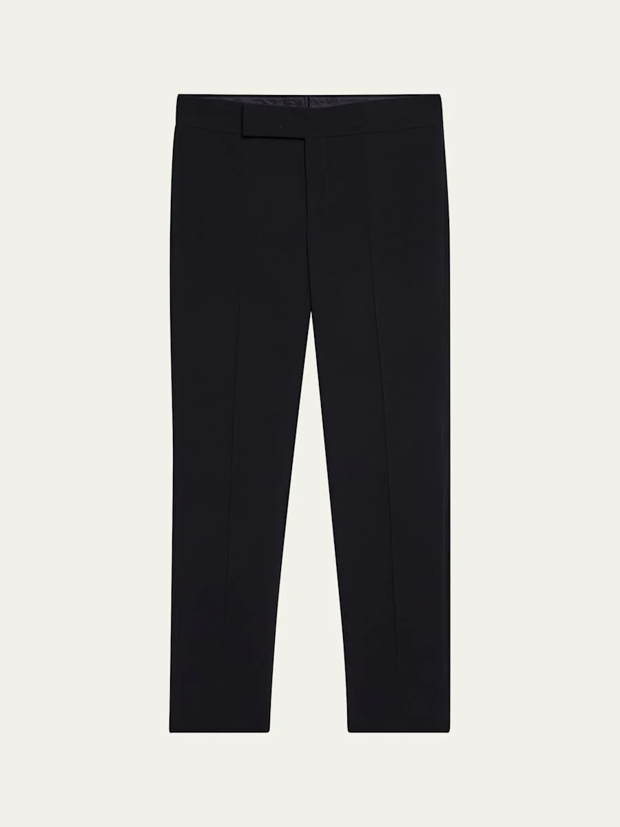 Men's Flat-Front Creased Trousers - 1