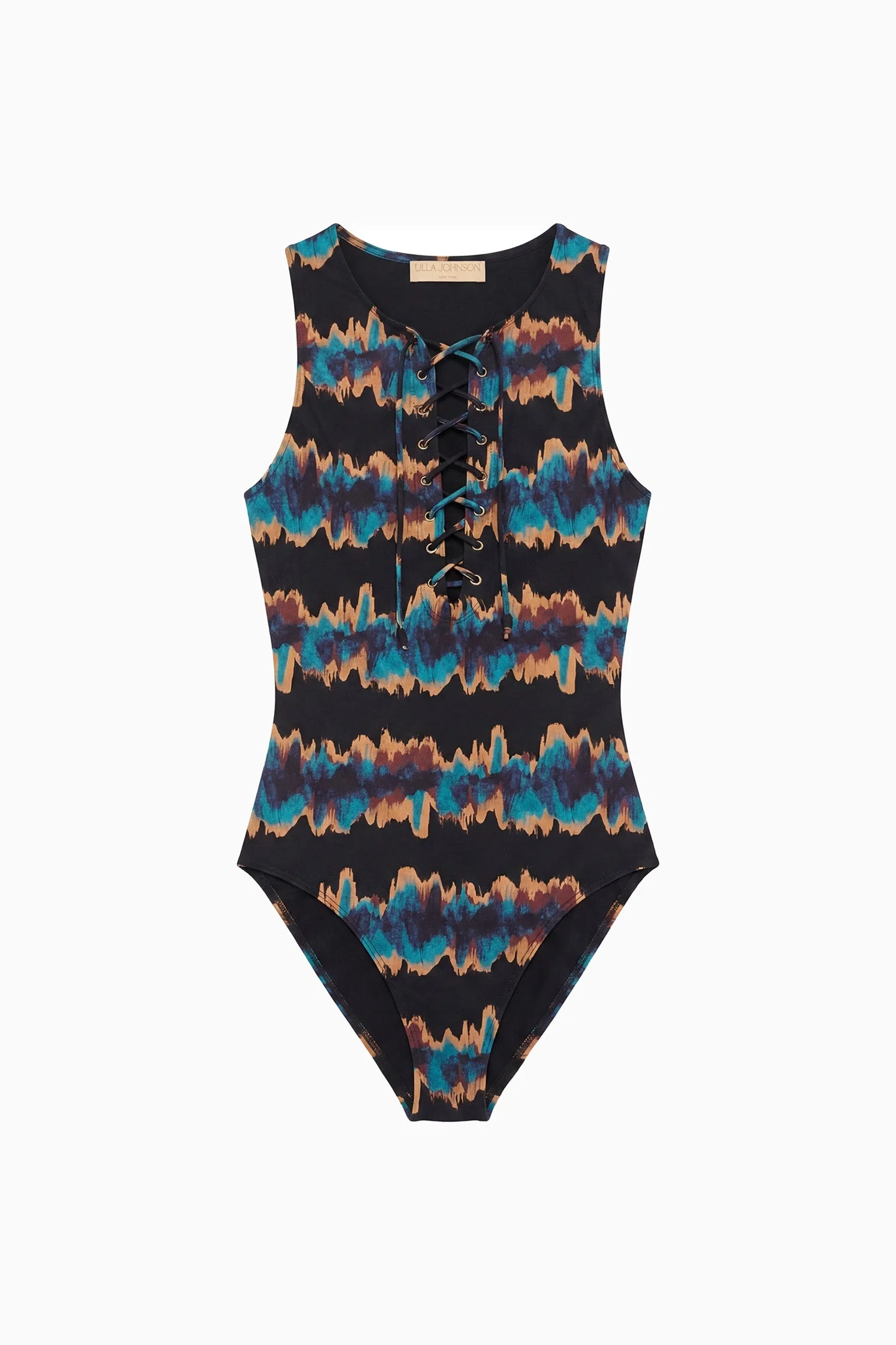 Solina Lace Up Maillot - 1