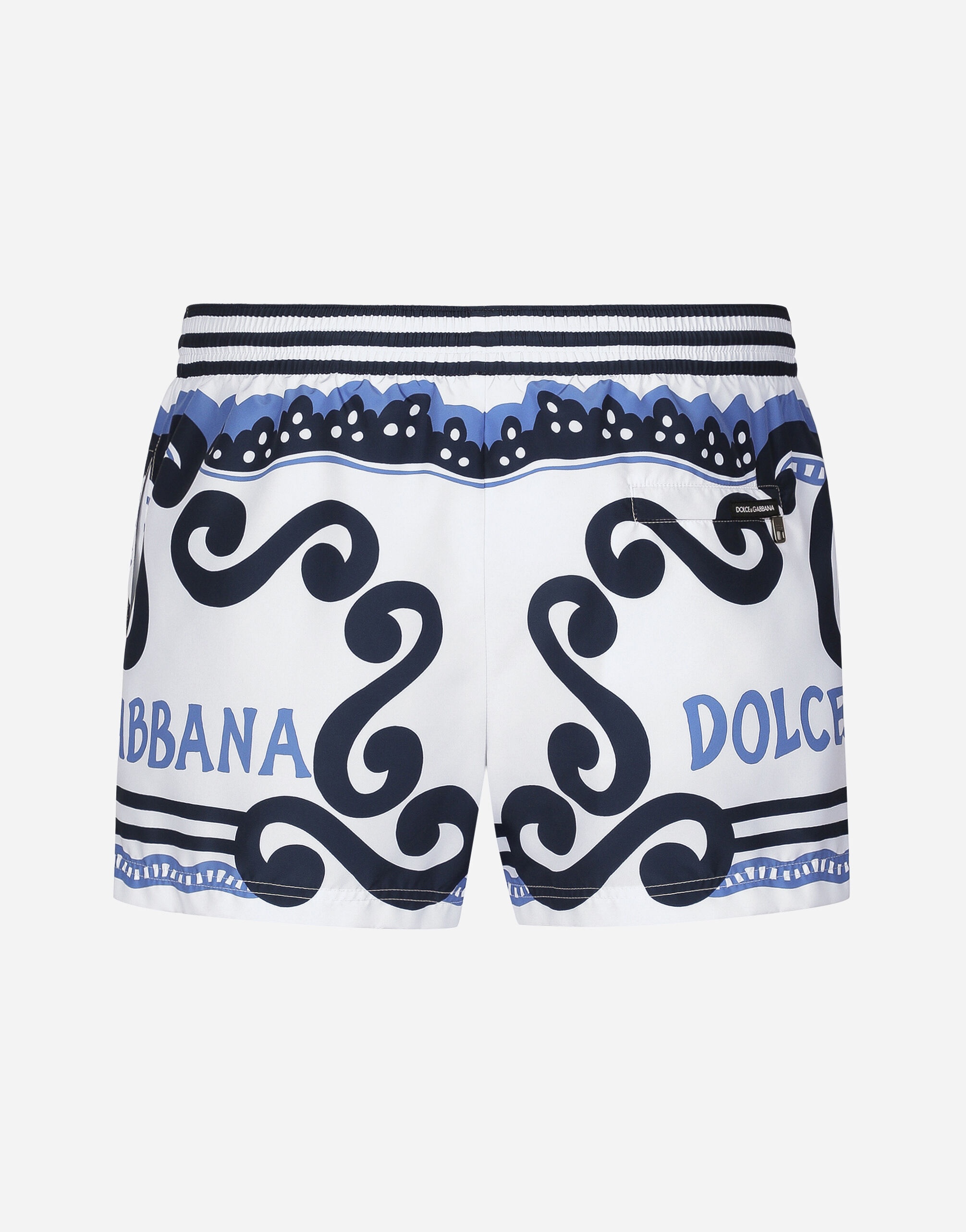 Swim shorts with Marina print - 2