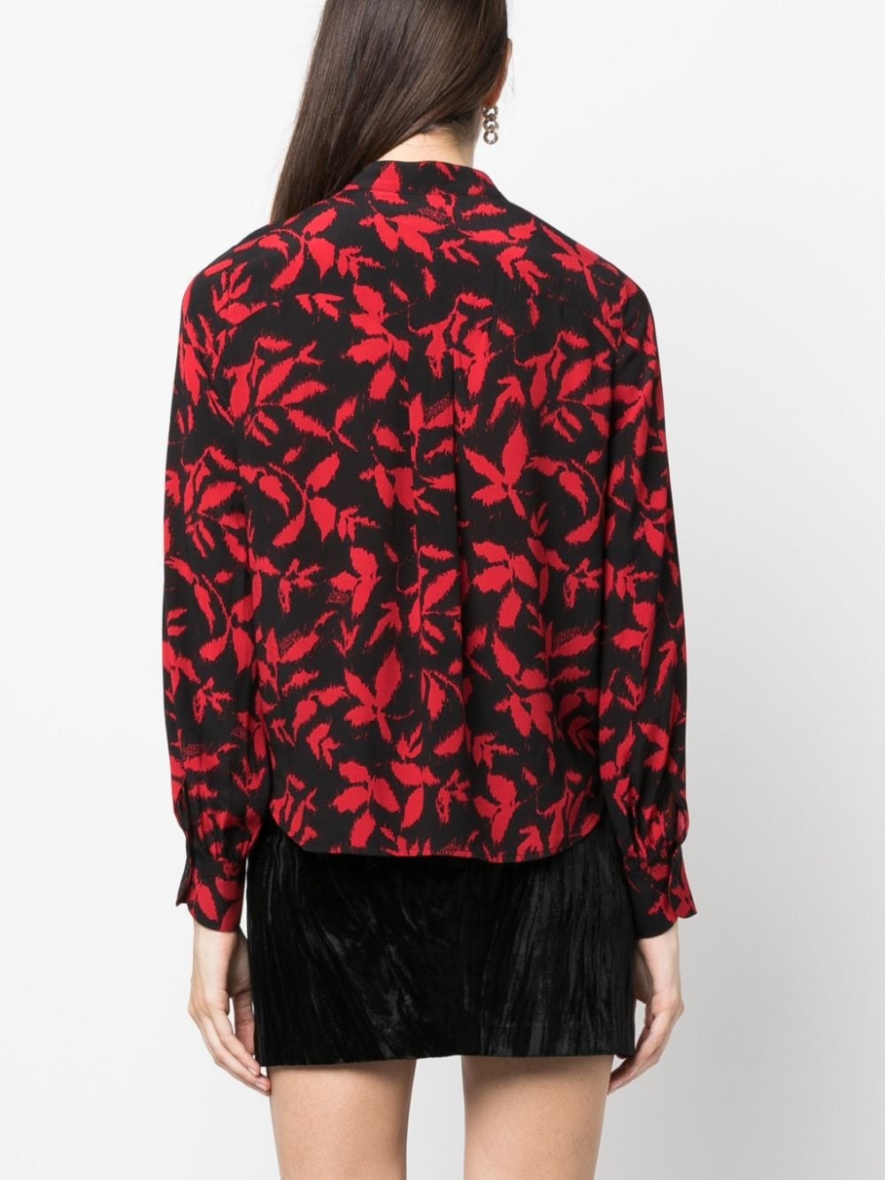 Twina leaf-print long-sleeve shirt - 4