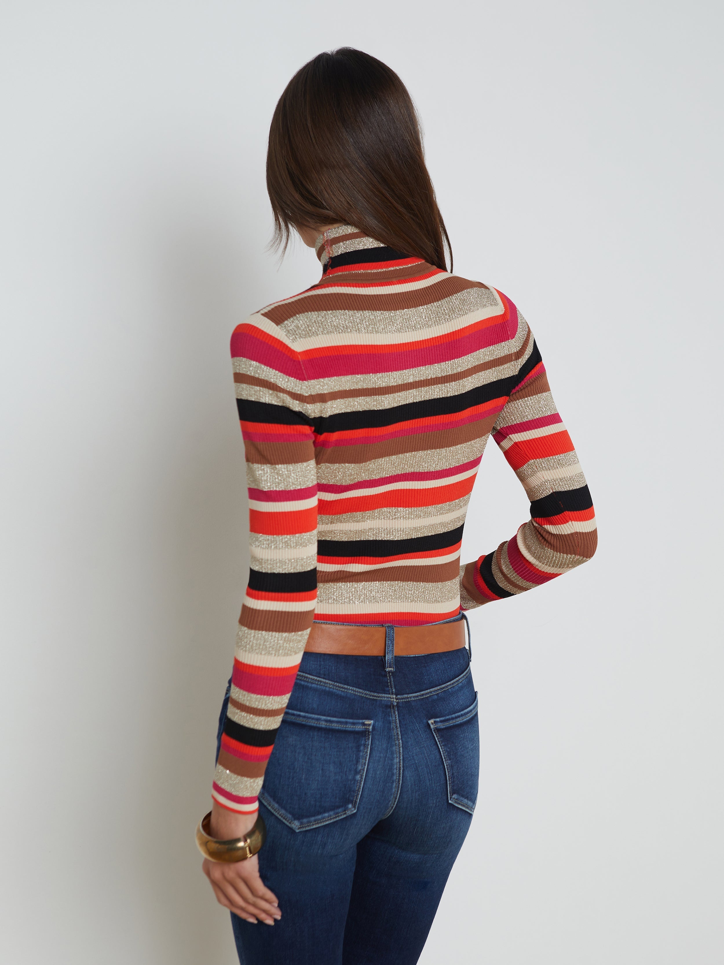 Olene Striped Turtleneck - 5