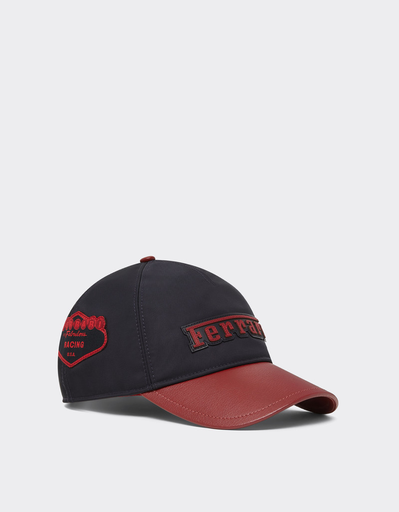 Baseball cap in Q-Cycle® nylon and leather 4