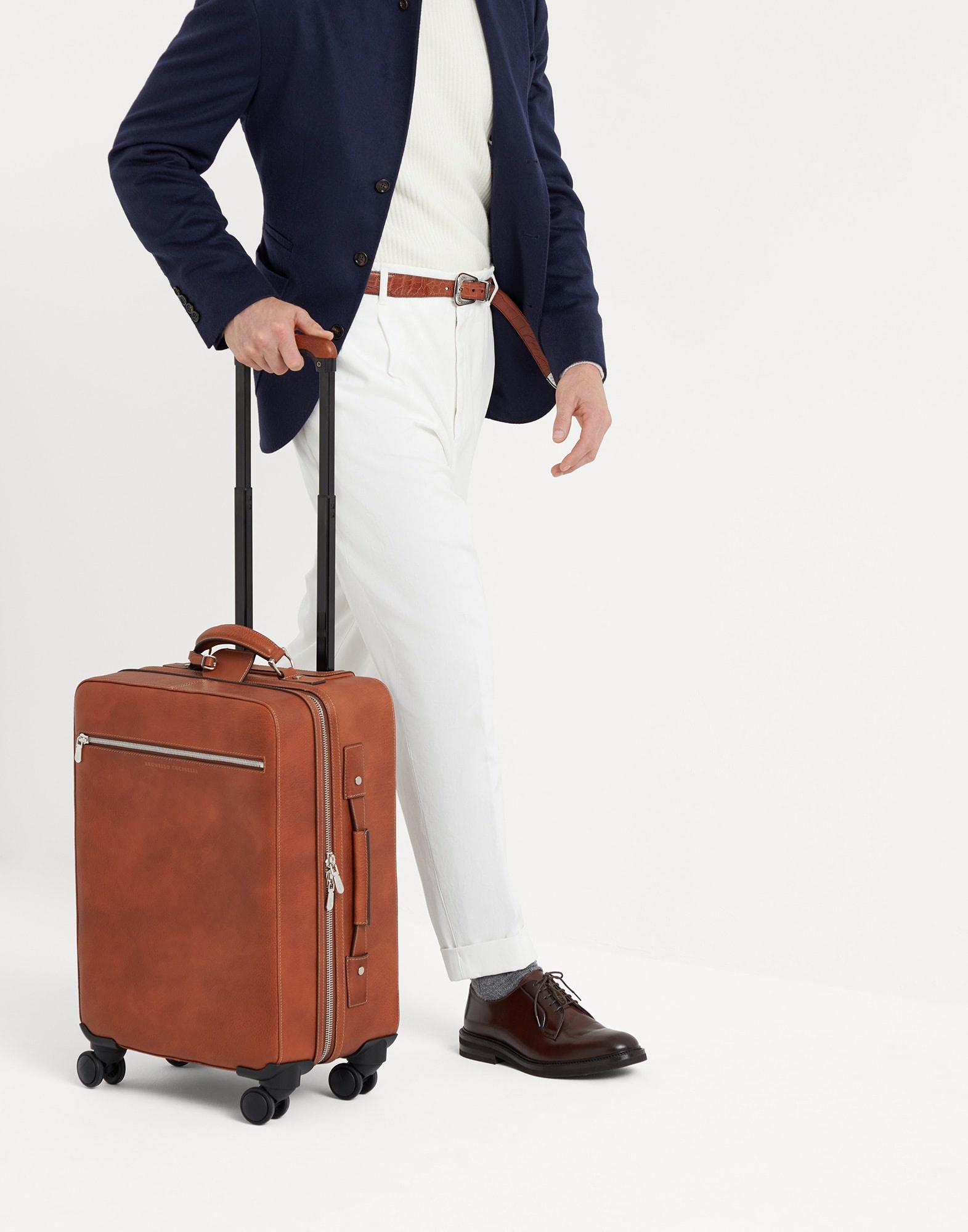 Grained calfskin suitcase - 4