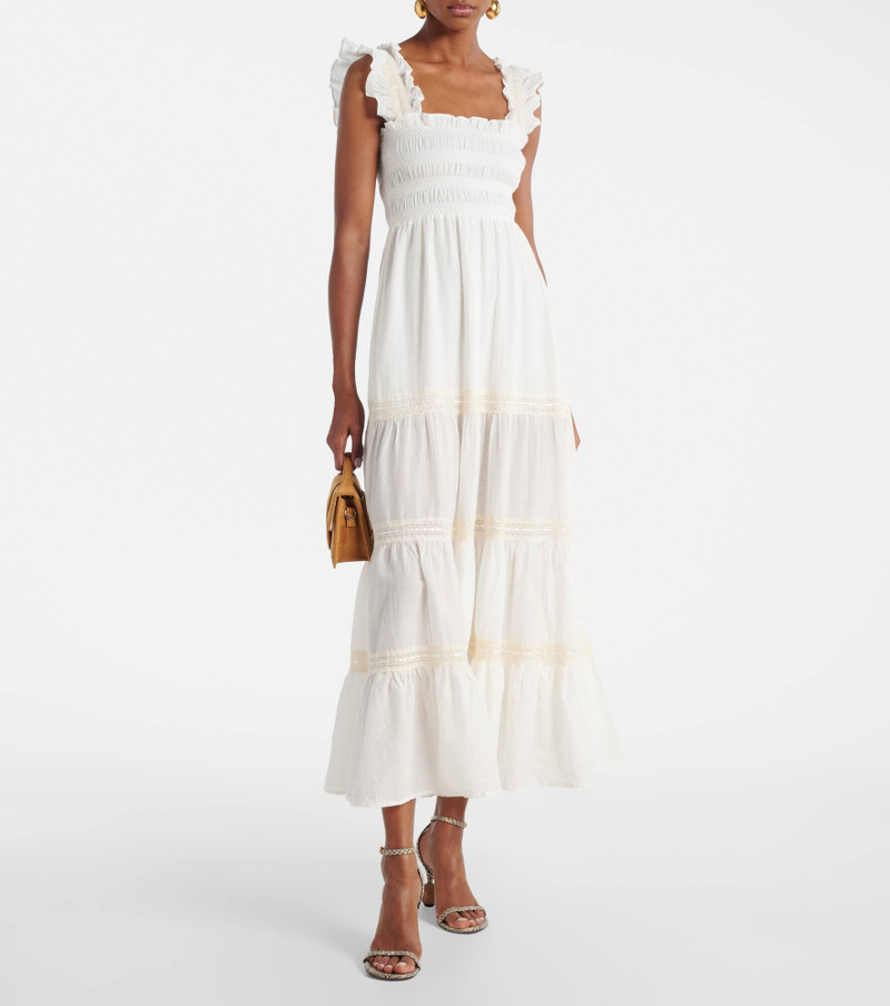 RIXO Aubrie tiered cotton voile maxi dress outlook