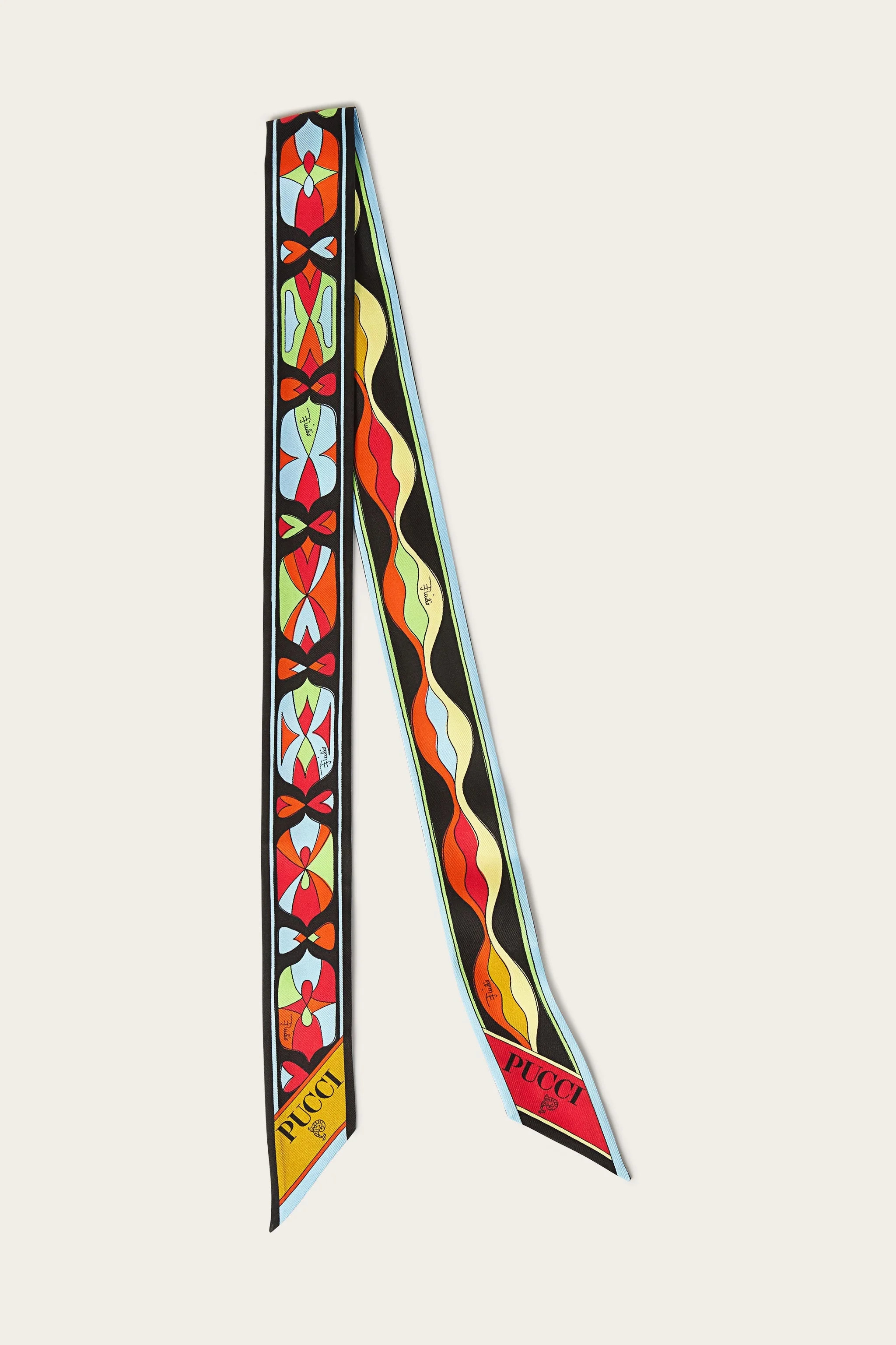 MIXED PRINT SILK BANDEAU - 1