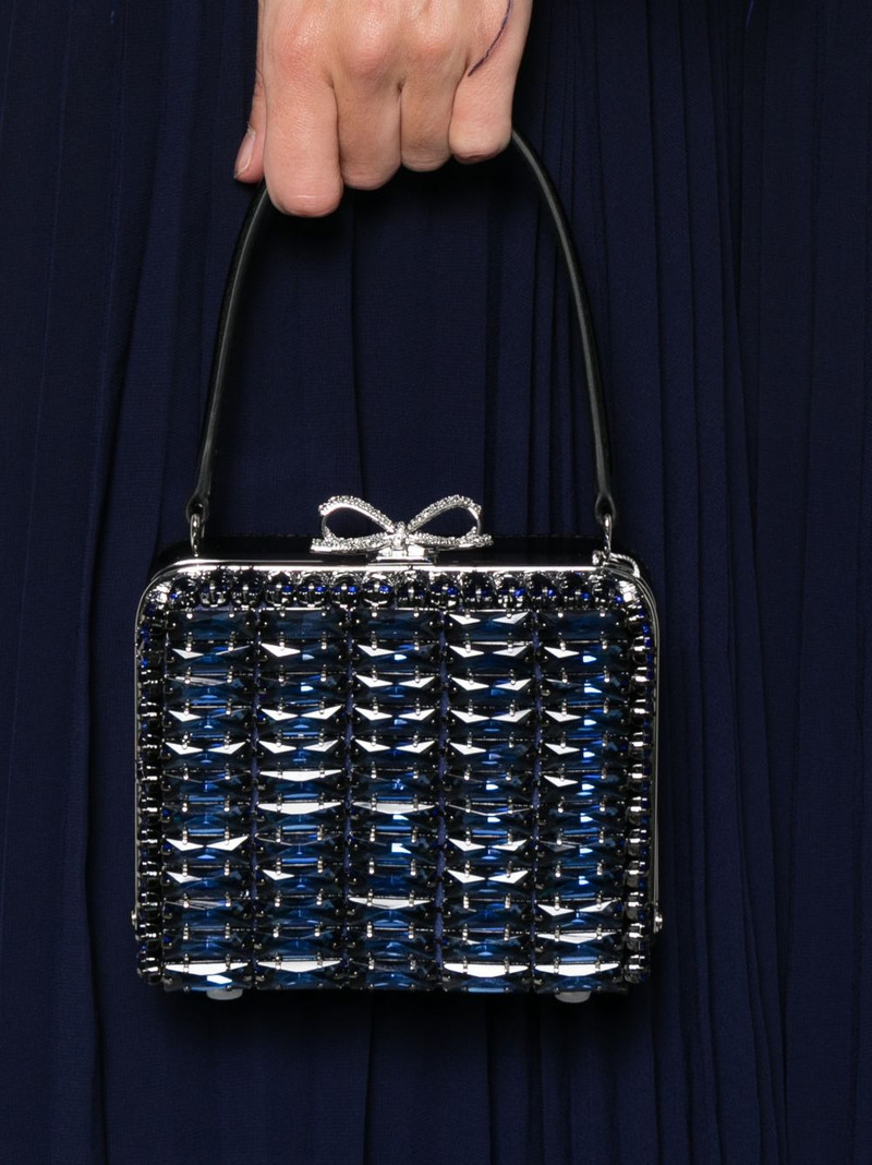 self-portrait crystal-embellished top-handle mini bag outlook