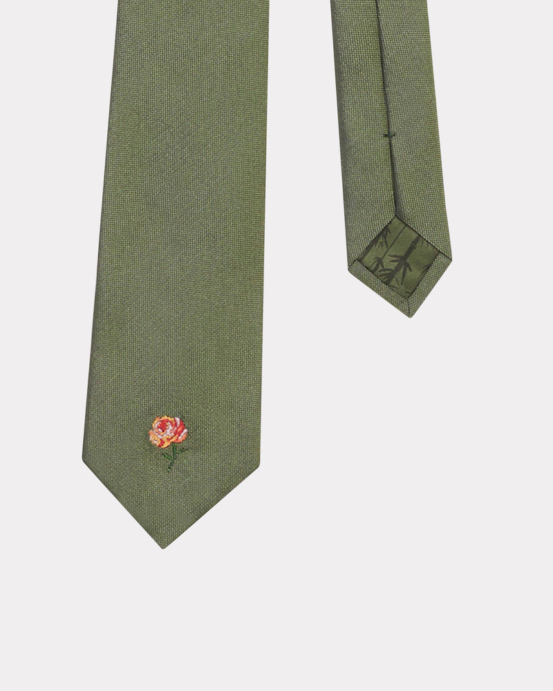 KENZO 'Pixel Rose' silk tie outlook