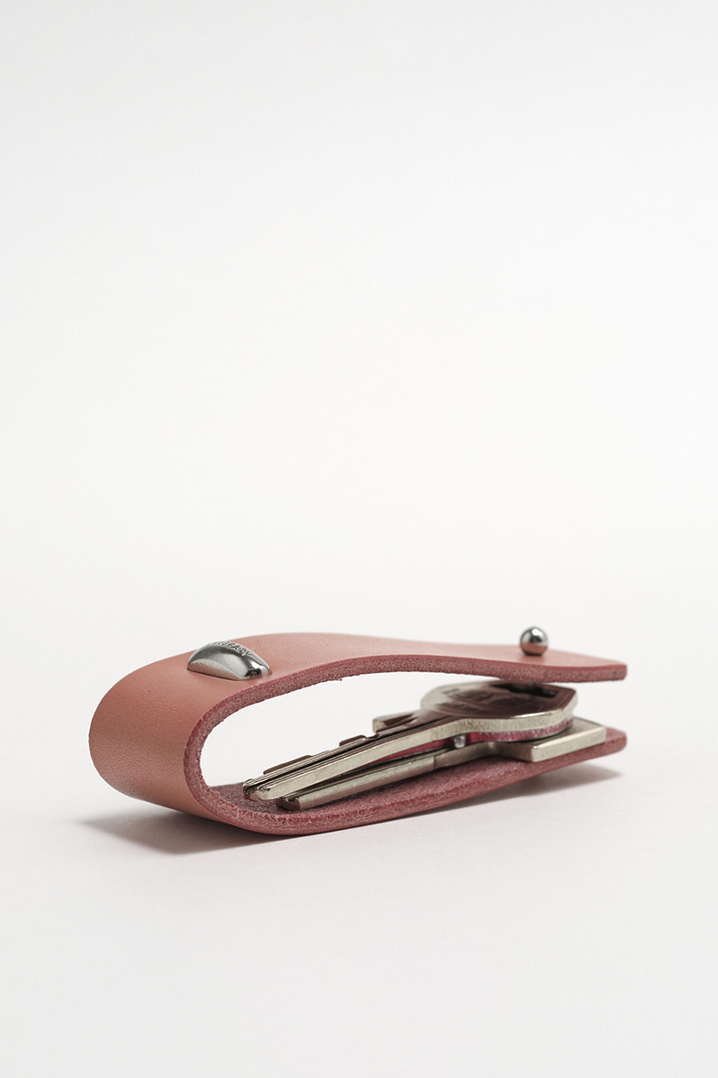 Pierced Key Holder Tasty Pink Leather - 2