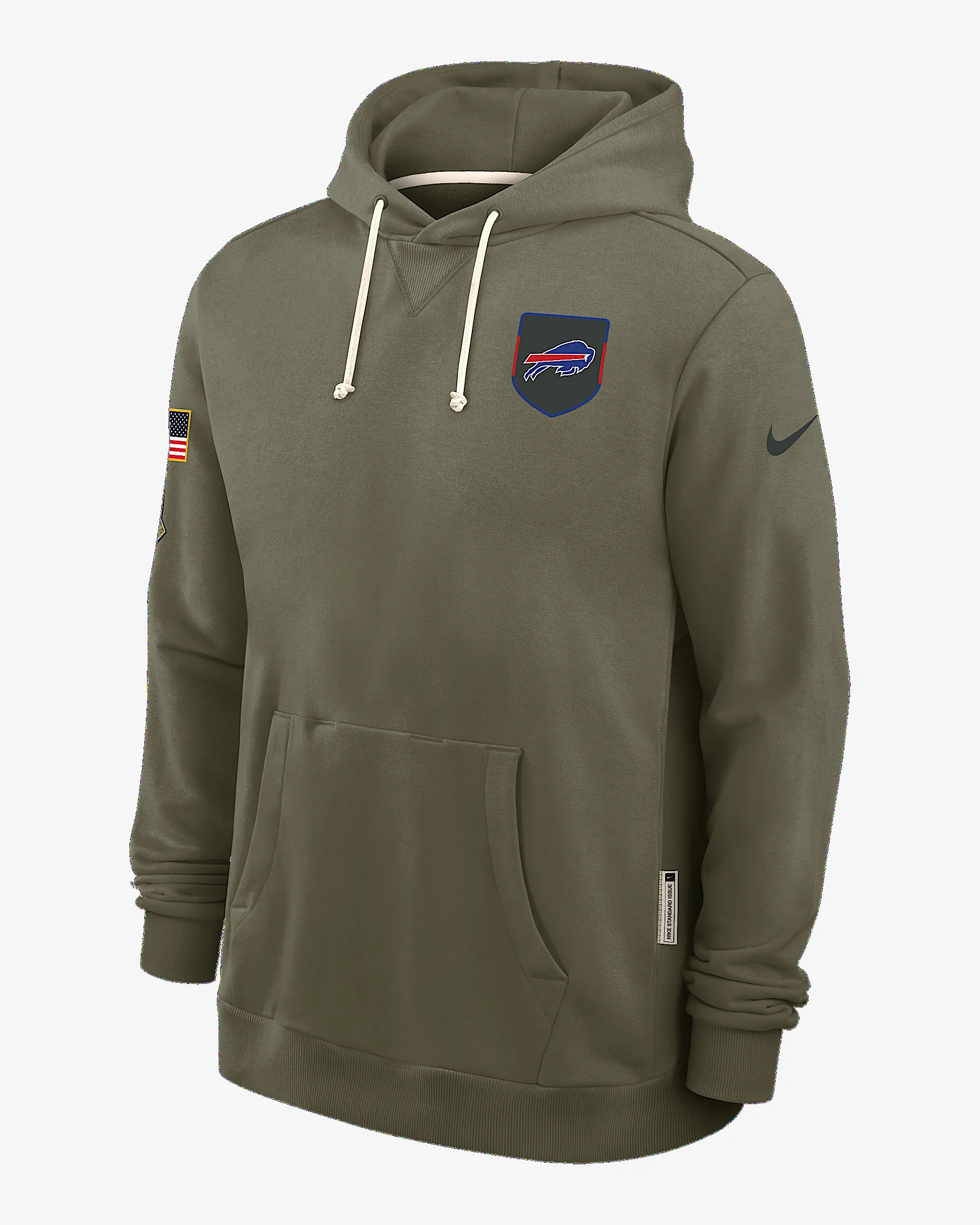 Buffalo Bills Salute to Service Sideline Dominant Force Men's Nike Dri-FIT NFL Pullover Hoodie - 1