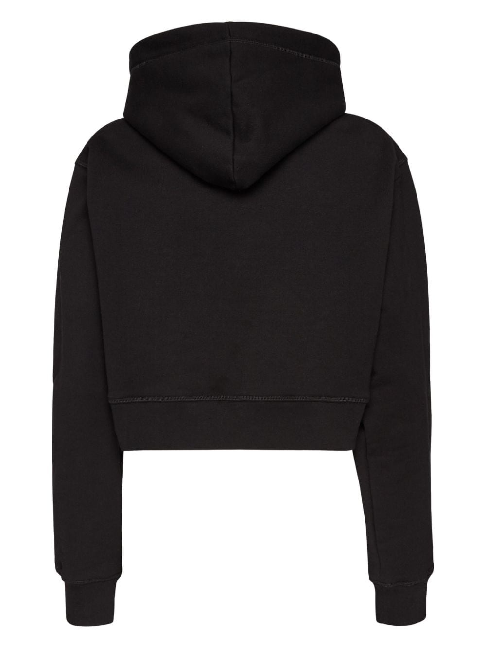 bead-embellished cotton hoodie - 2