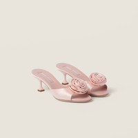 サンダル・ミュール MiuMiu | Satin slides 5XX627_049_F0615_F_055 Miu Miu Satin slides | miumiu | REVERSIBLE