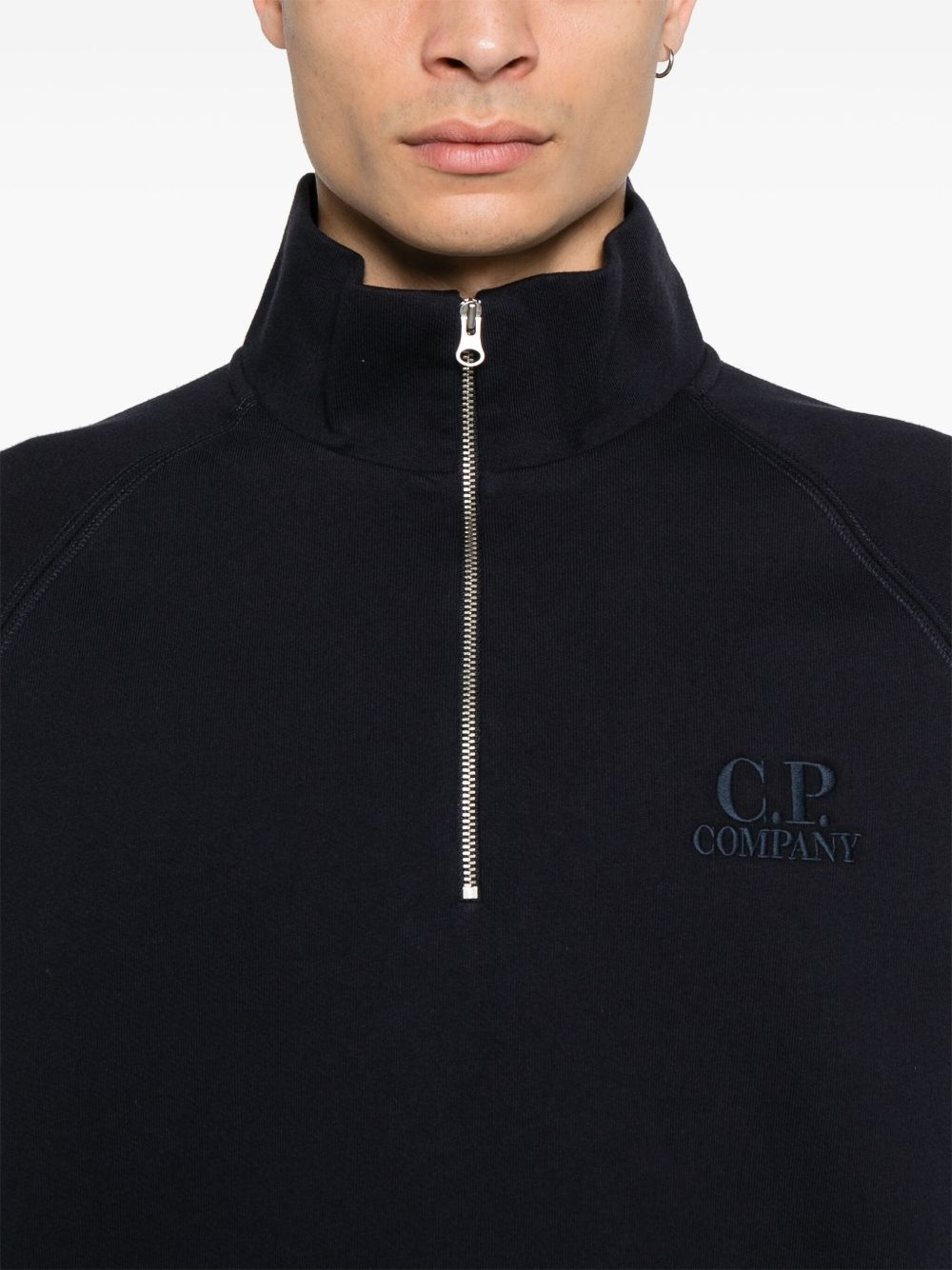 polo-collar sweatshirt - 5