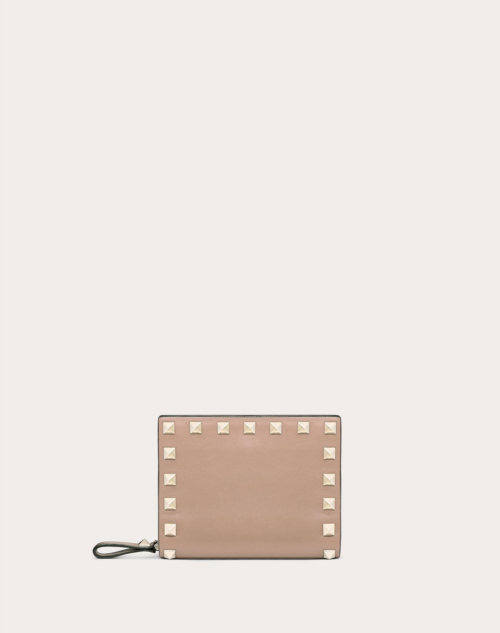 Small Rockstud Calfskin Wallet - 1