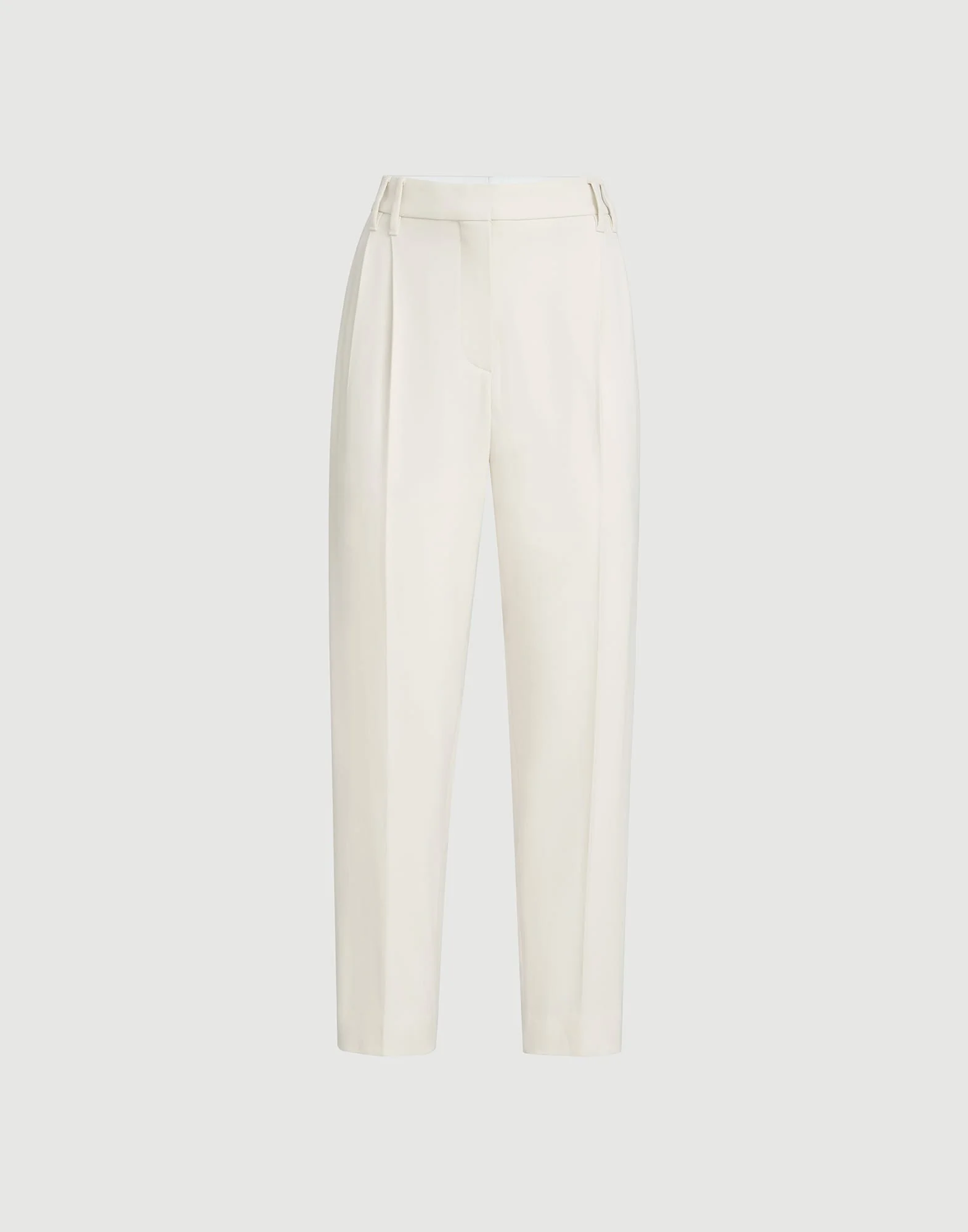 Comfort viscose couture twill slouchy trousers with monili - 1