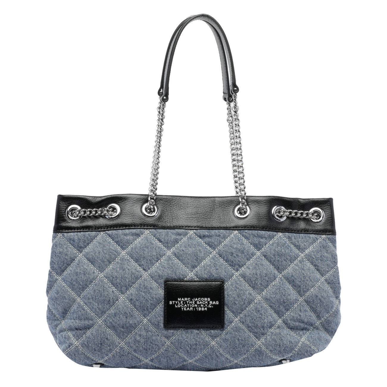 Marc Jacobs Women The Quilted Denim Chain Sack Bag - 3
