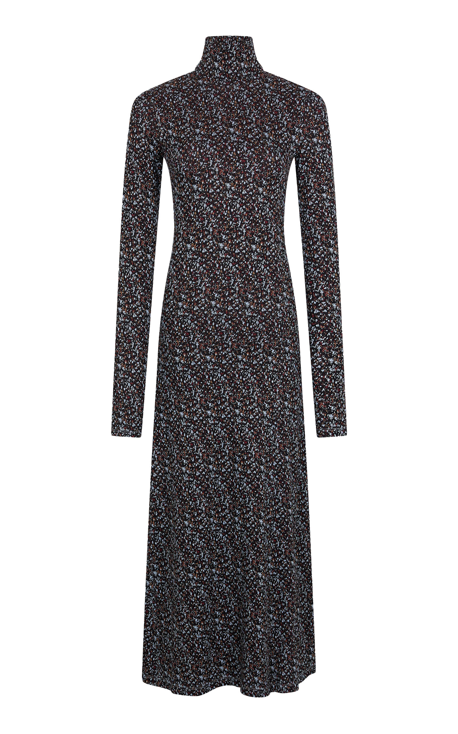 Eyelet-Detailed Patterned Midi Dress multi - 4