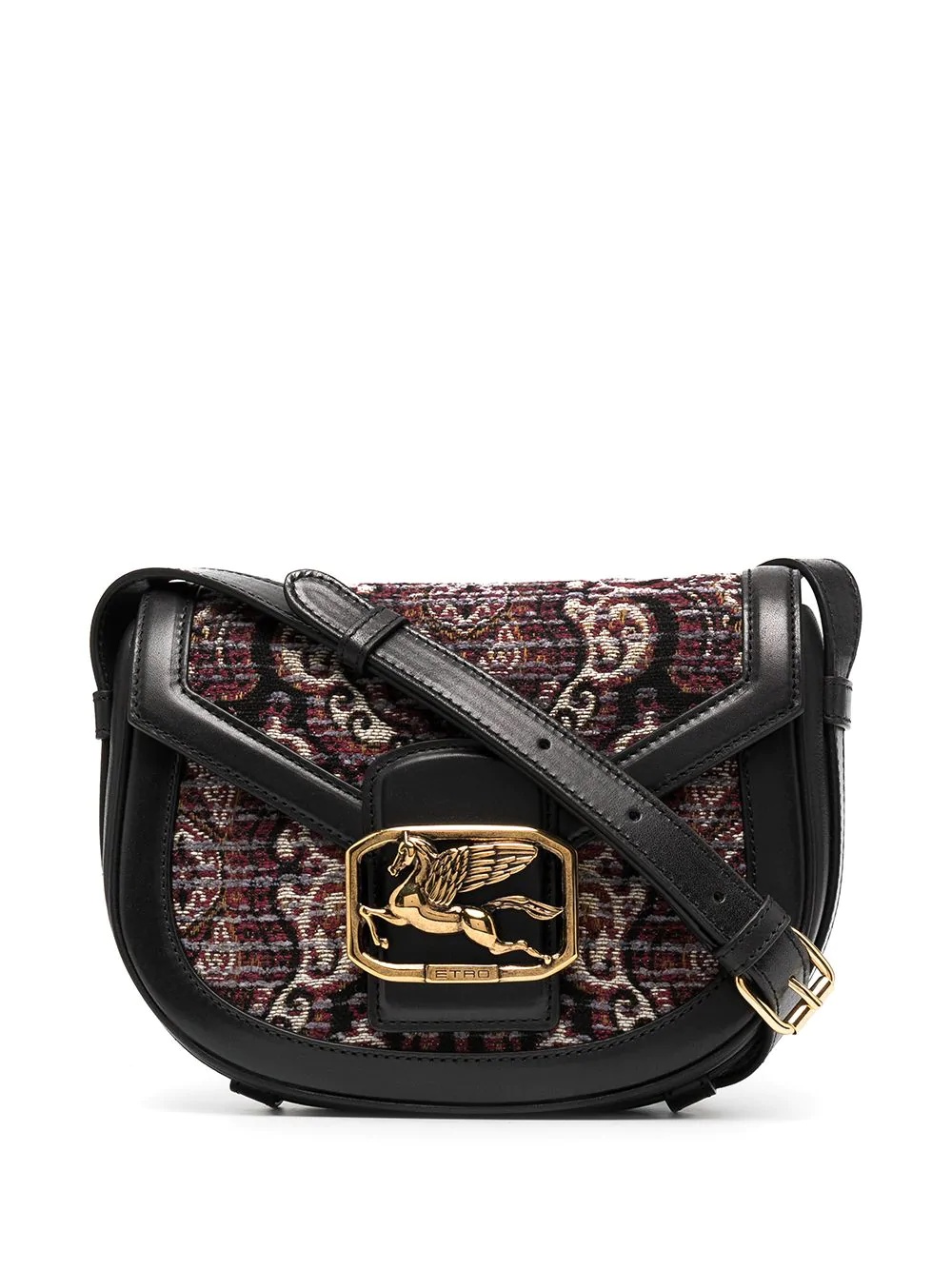 jacquard logo crossbody bag - 1