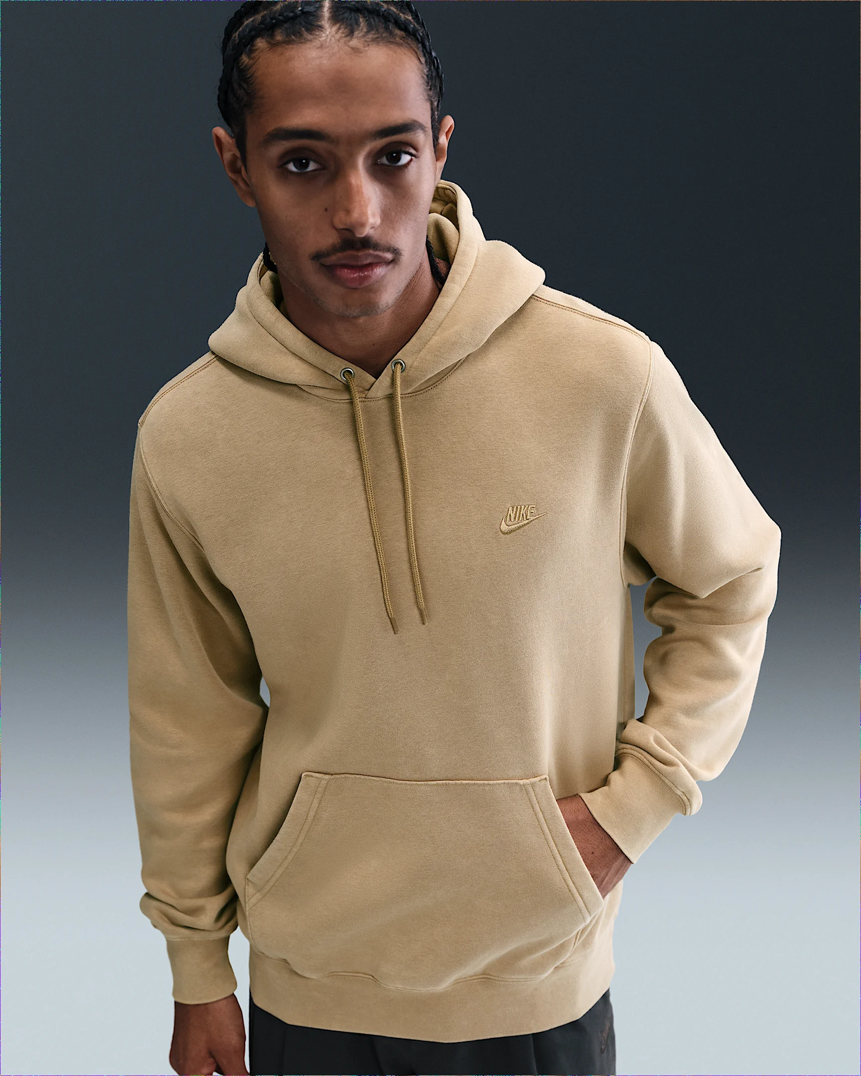 Nike Sportswear Club Men's Washed Fleece Hoodie - 1