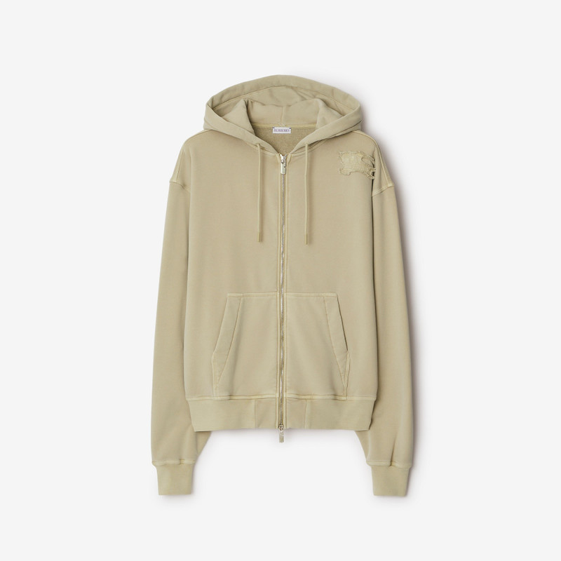 Cotton Blend Zip Hoodie 1