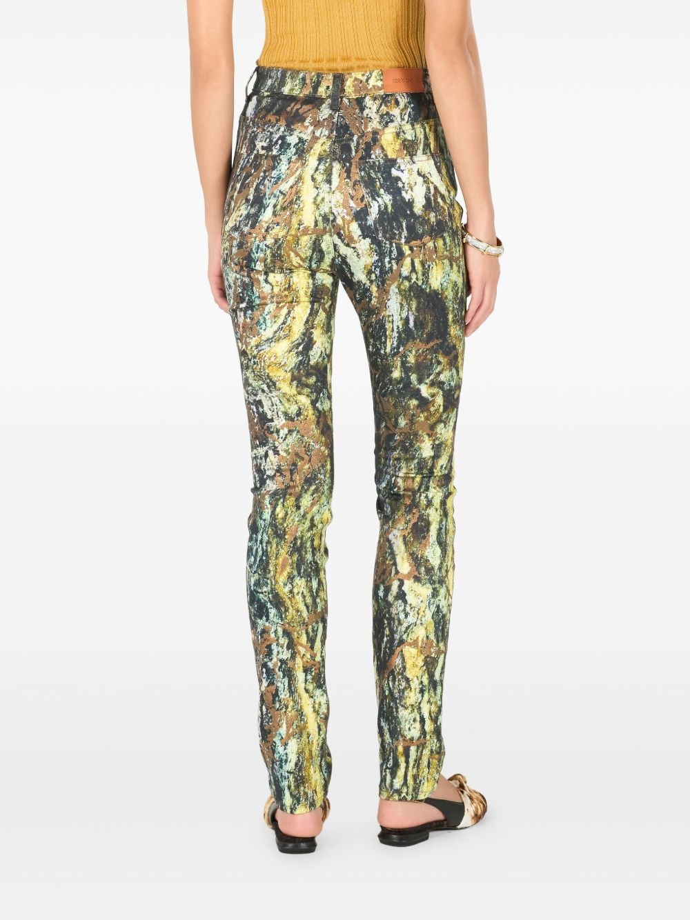 mable-print trousers - 4