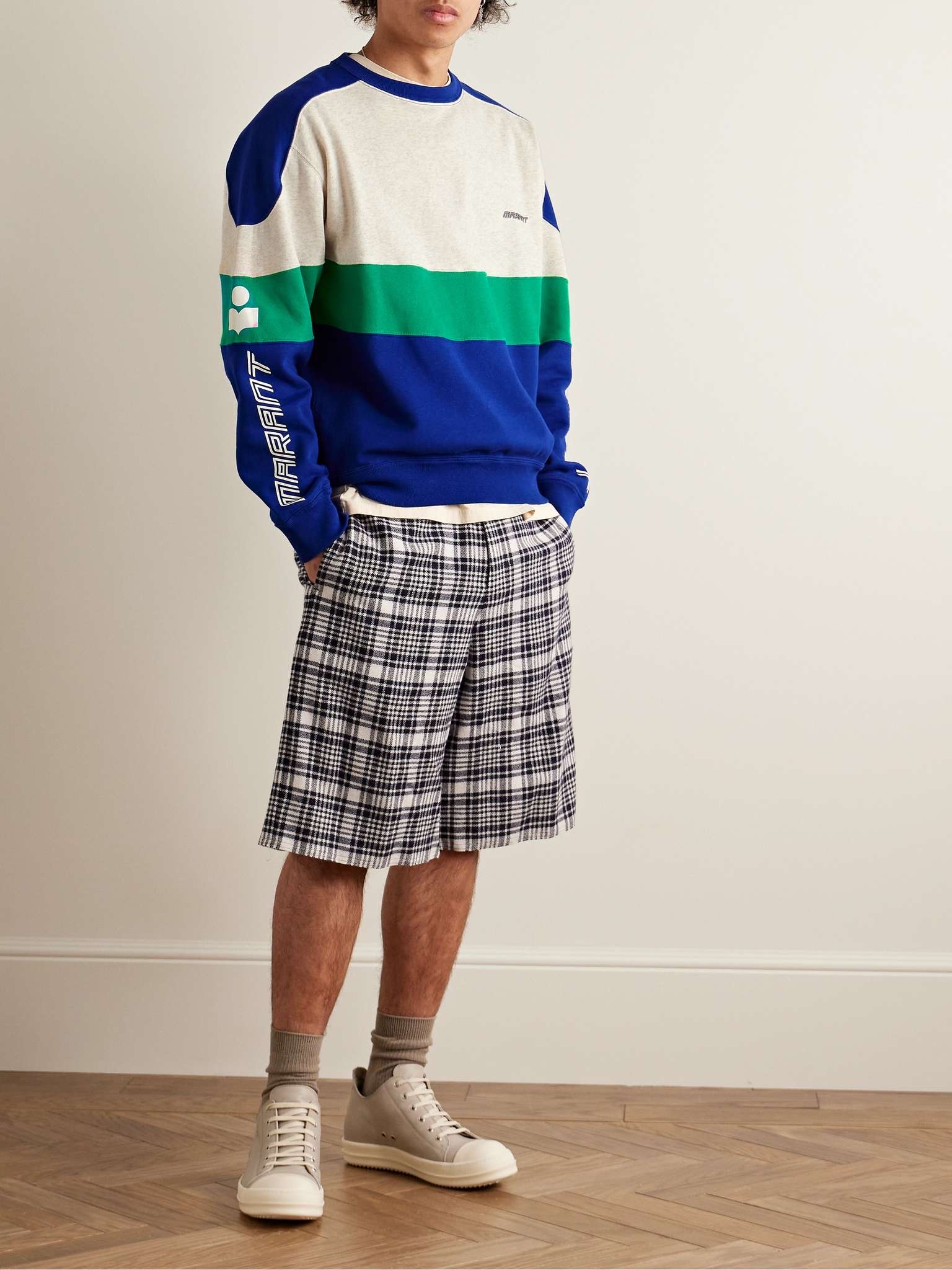 ISABEL MARANT｜SWEATSHIRTS (KIVIN (SW0087HA B1M02H 30BU) Sweatshirt Kivin Homme bleu | ISABEL MARANT Site Officiel
