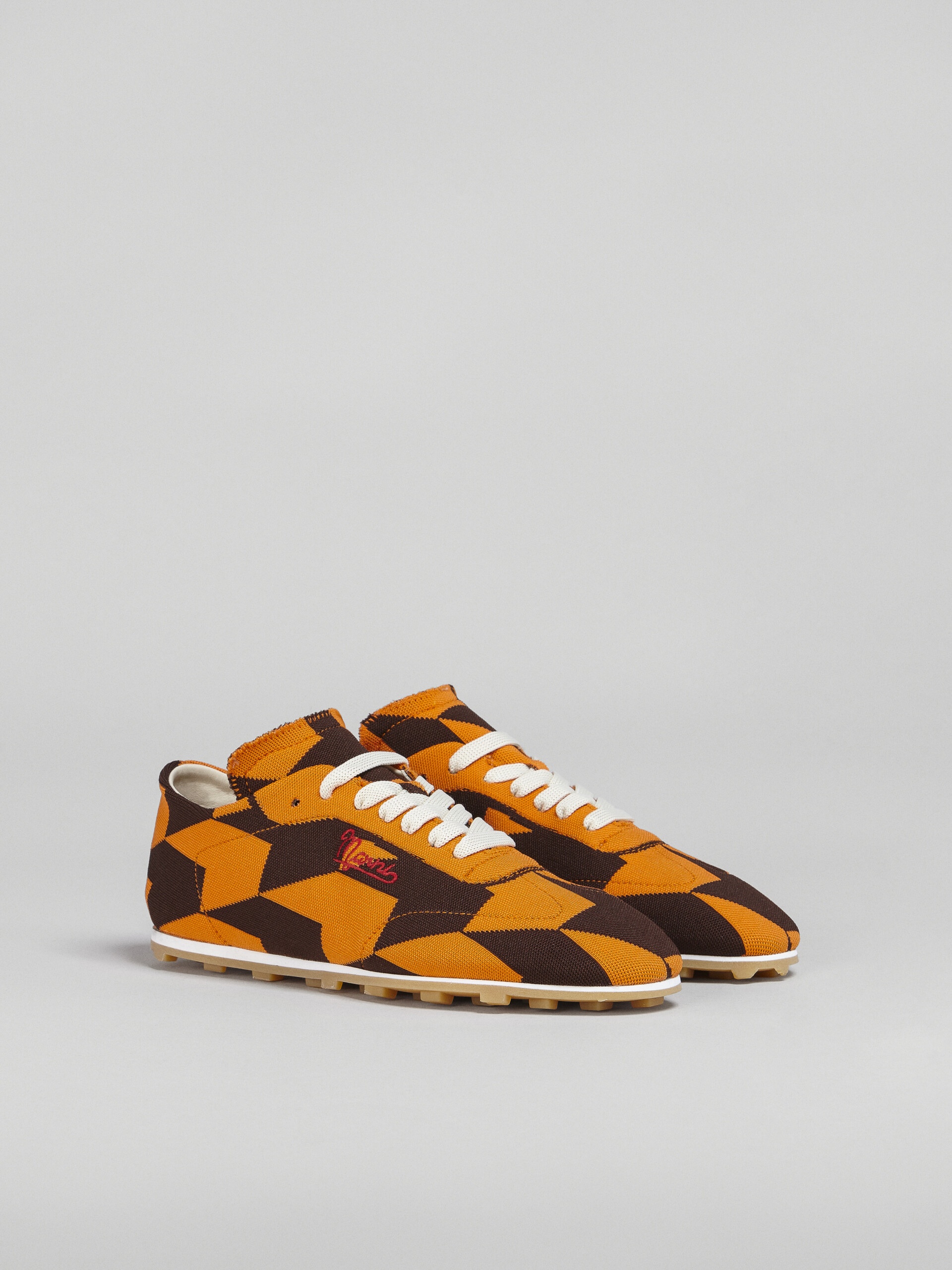 HOUNDSTOOTH STRETCH JACQUARD PEBBLE SNEAKER - 2
