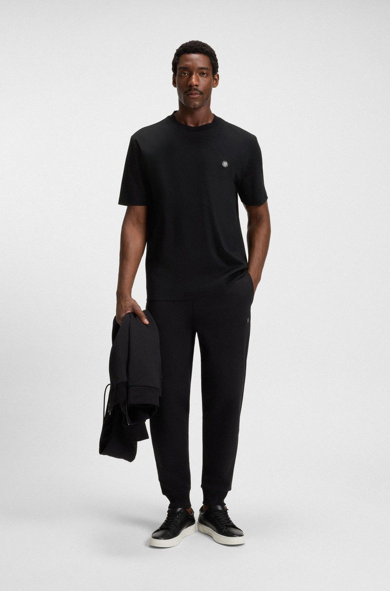 BOSS REGULAR-FIT T-SHIRT IN COTTON WITH MONOGRAM PRINT outlook