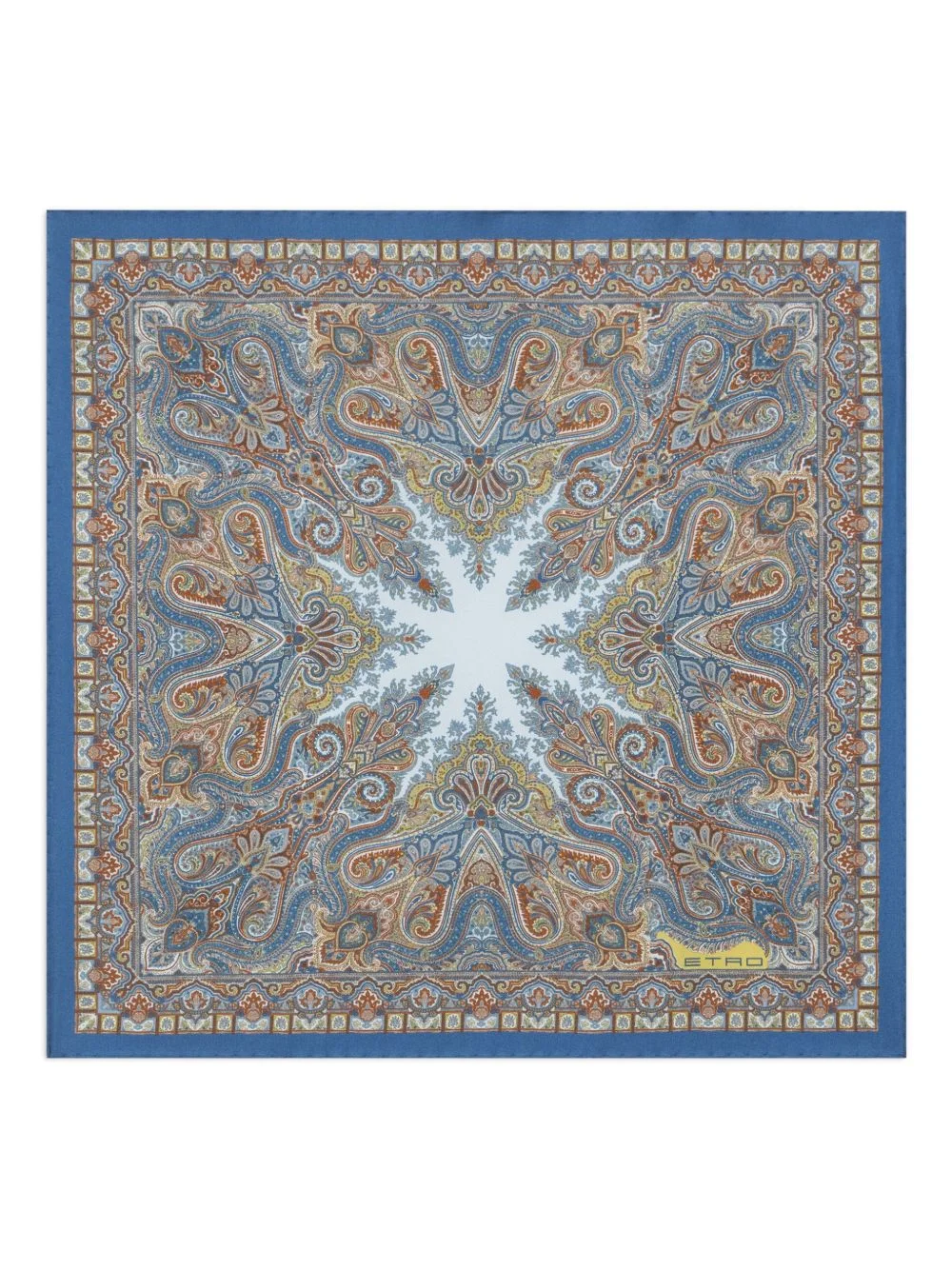 floral paisley silk pocket square - 1