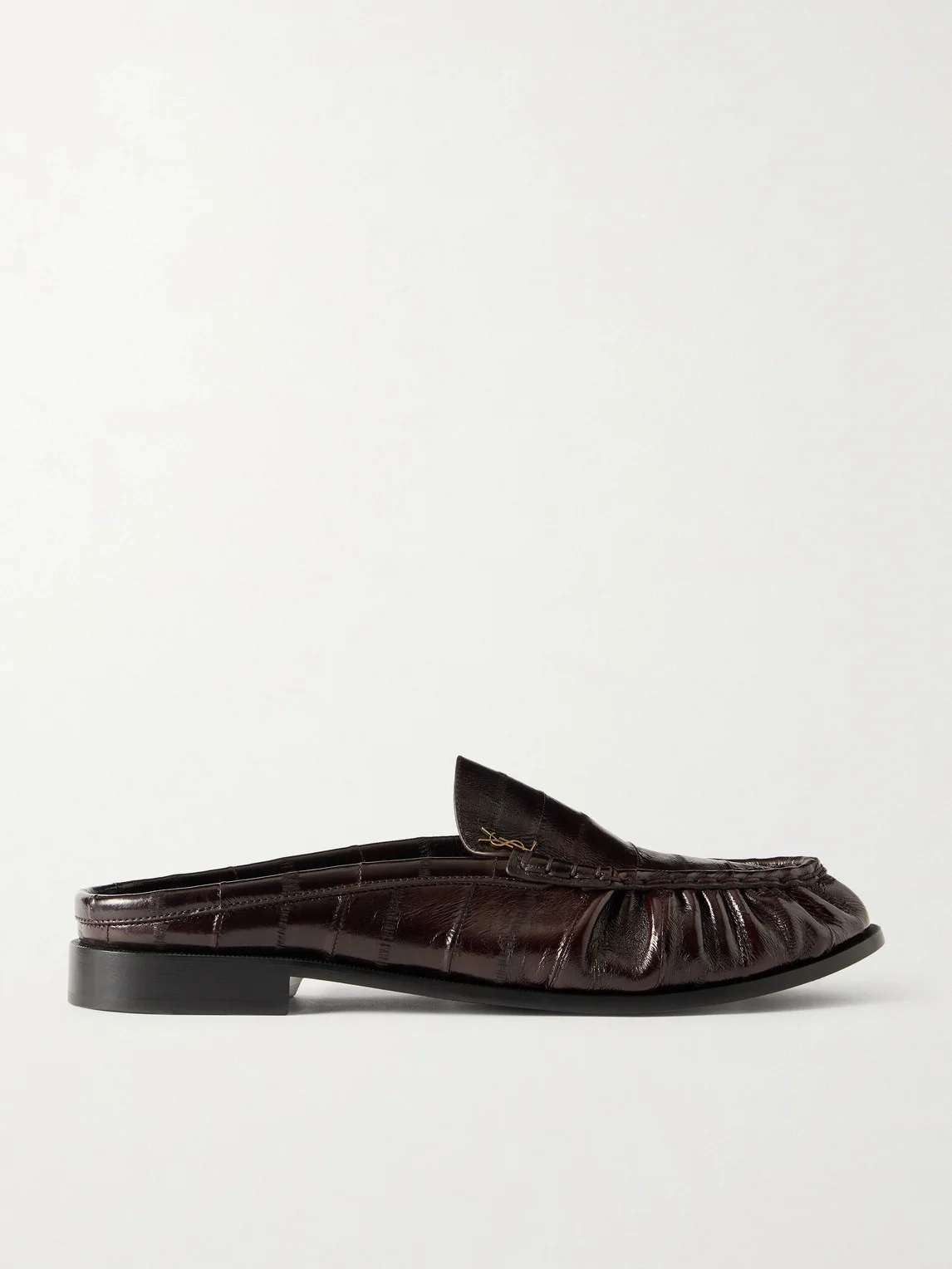 Le Loafer Logo-Embellished Eel Mules - 1