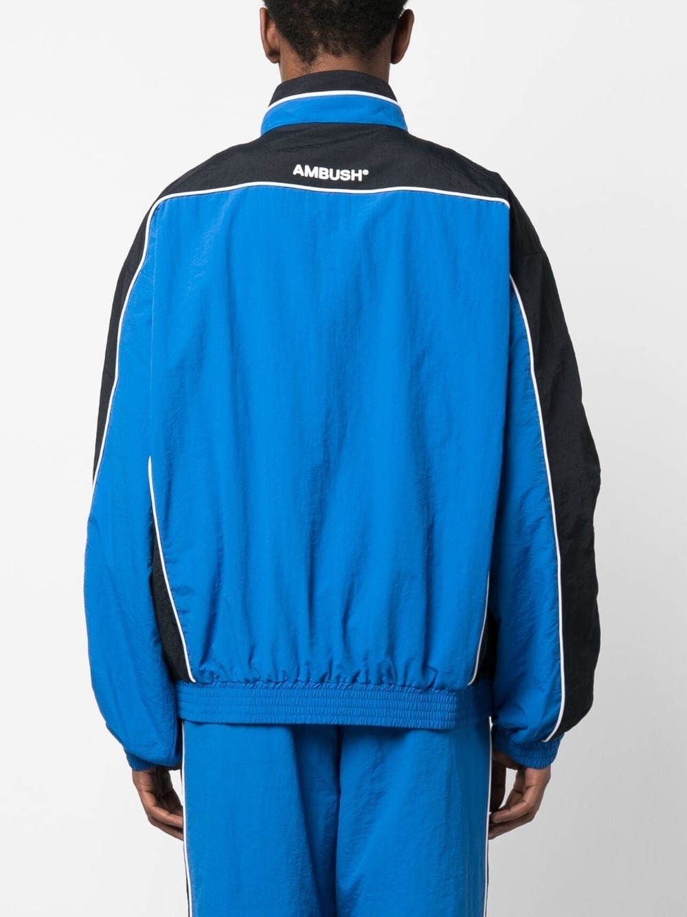logo-embroidered zip-up jacket - 4