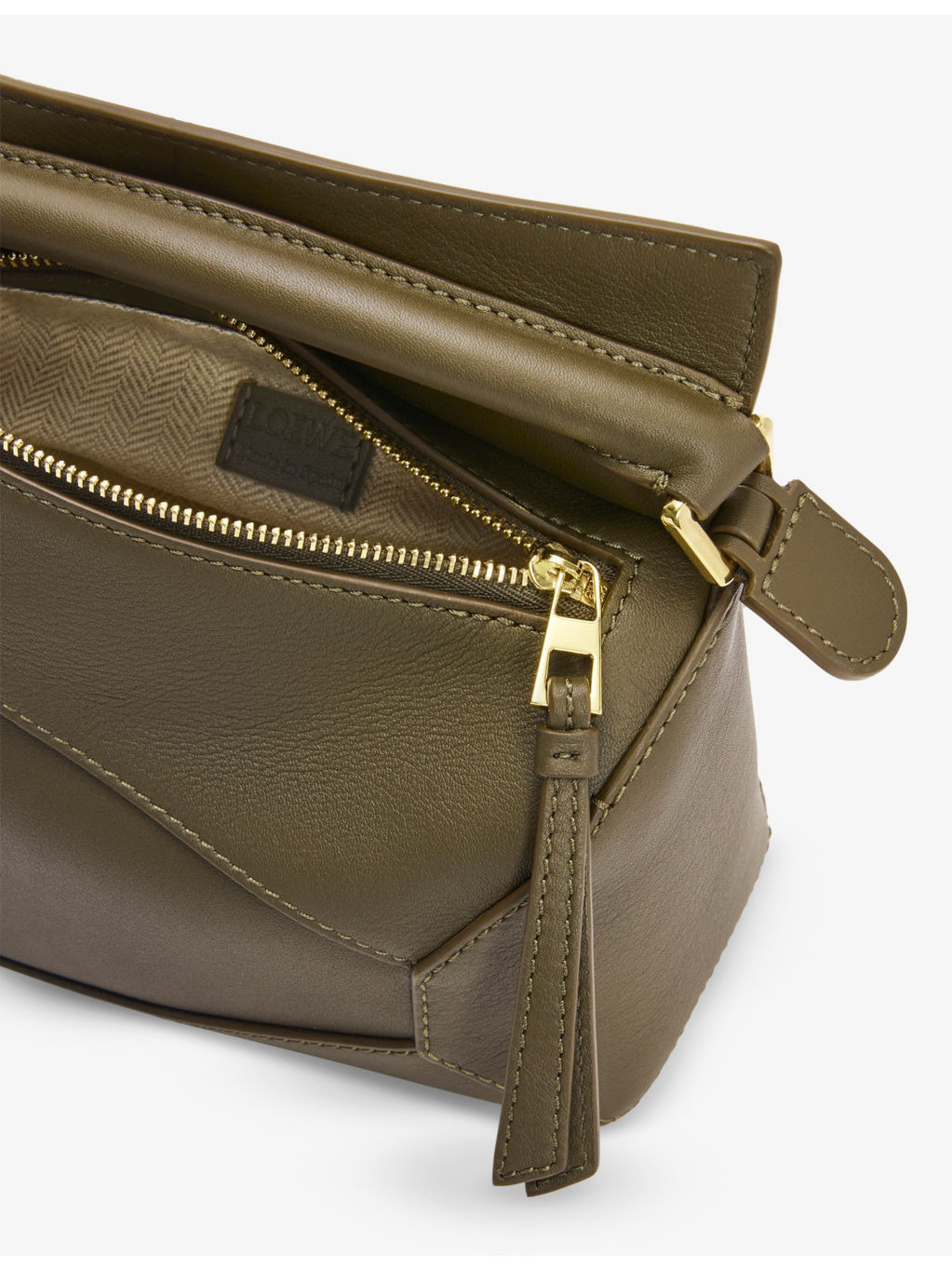 Puzzle Edge mini leather cross-body bag - 4