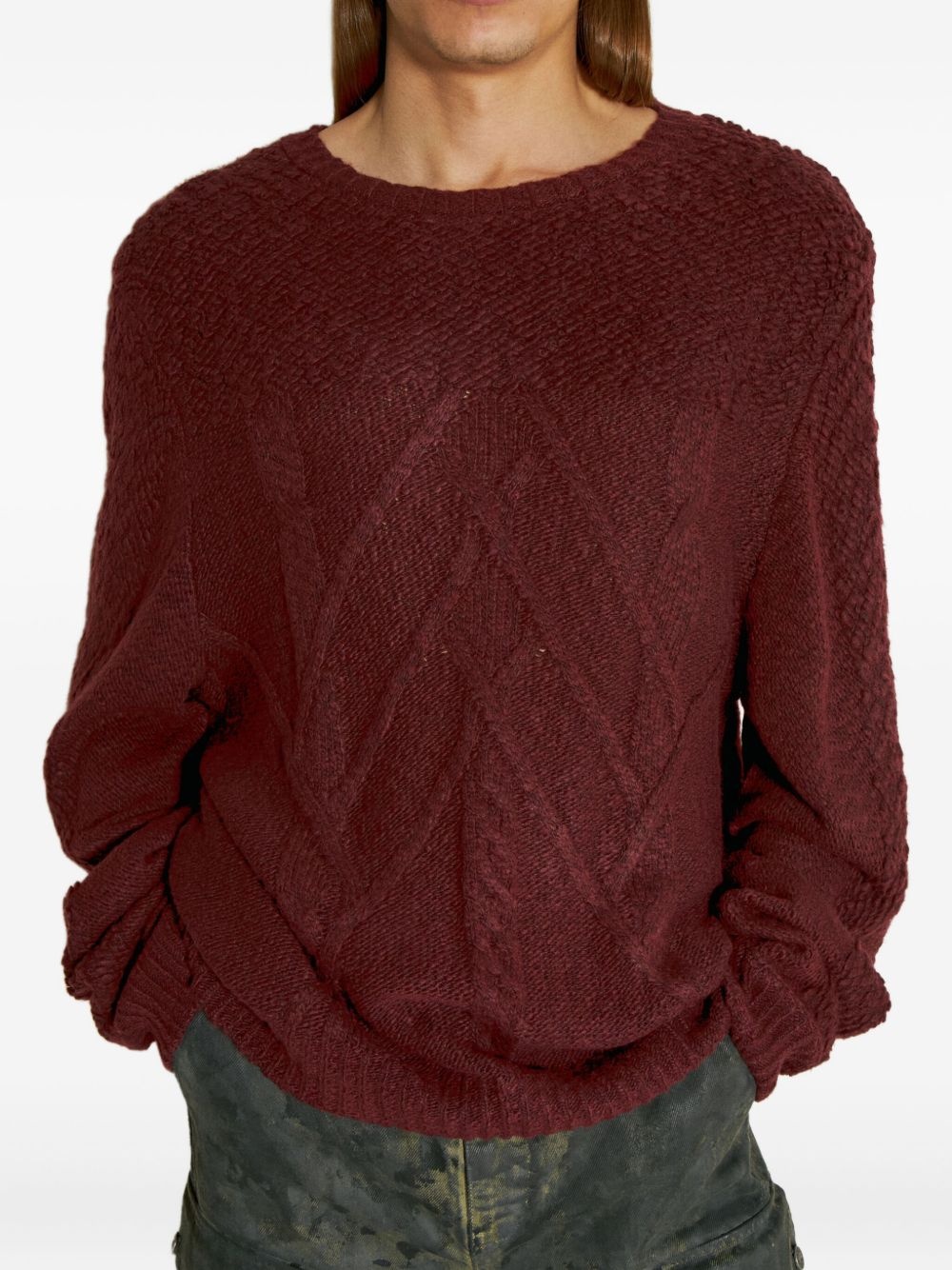 cable-knit sweater - 1