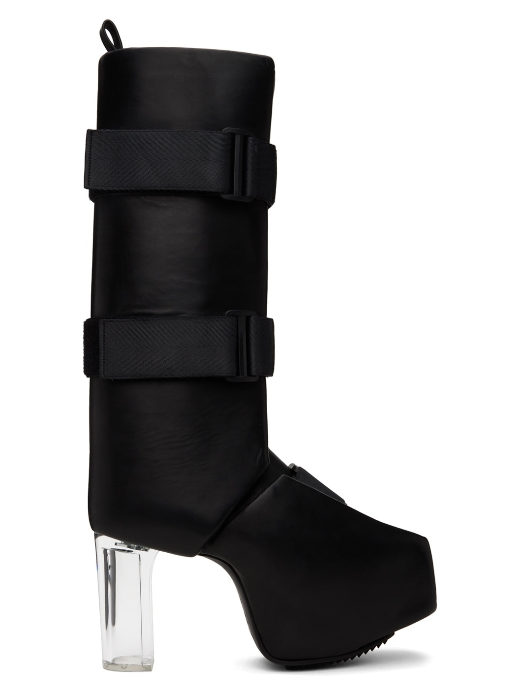 Black Splint Platform Boots - 1