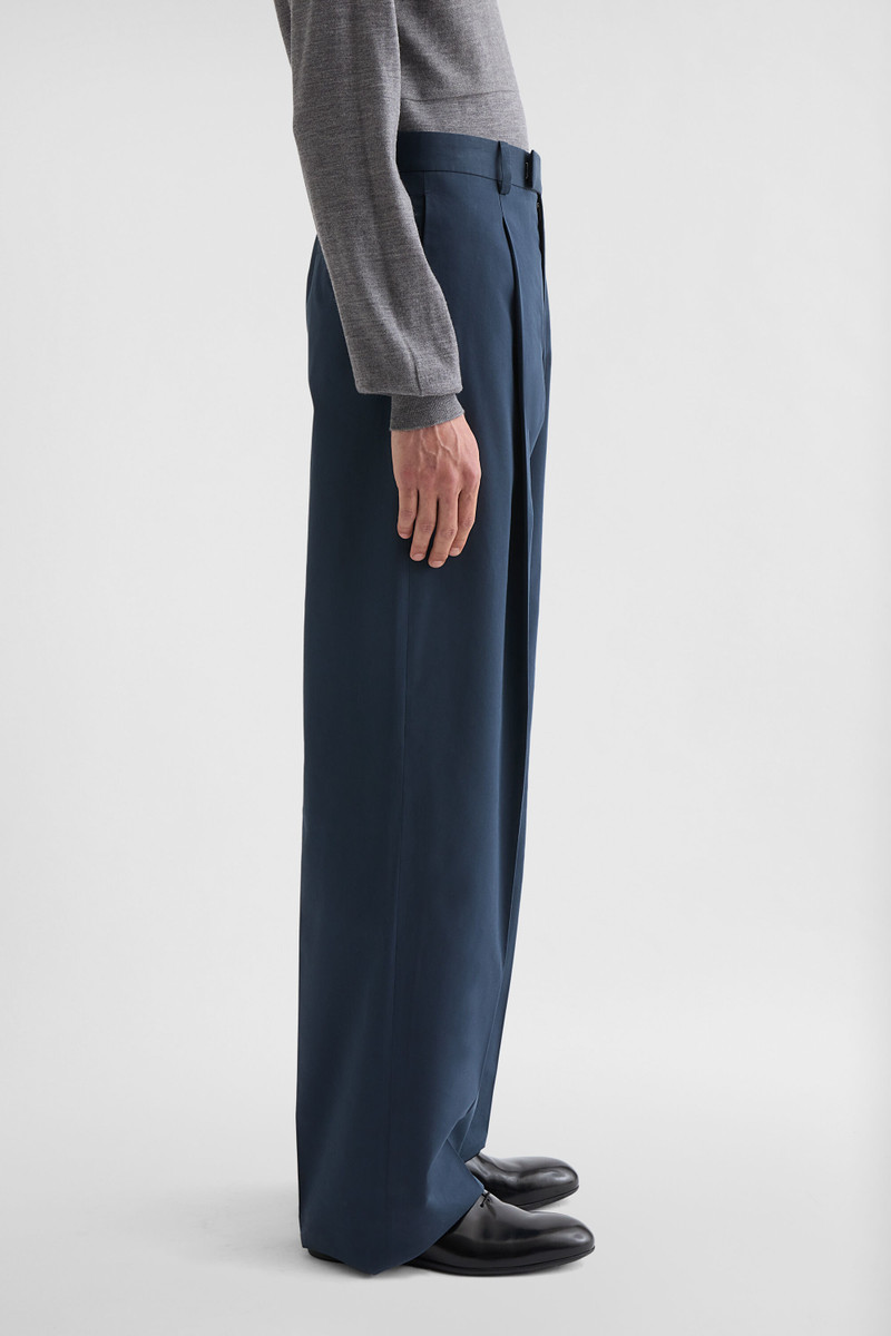 Cotton Blend Poplin Trousers 4